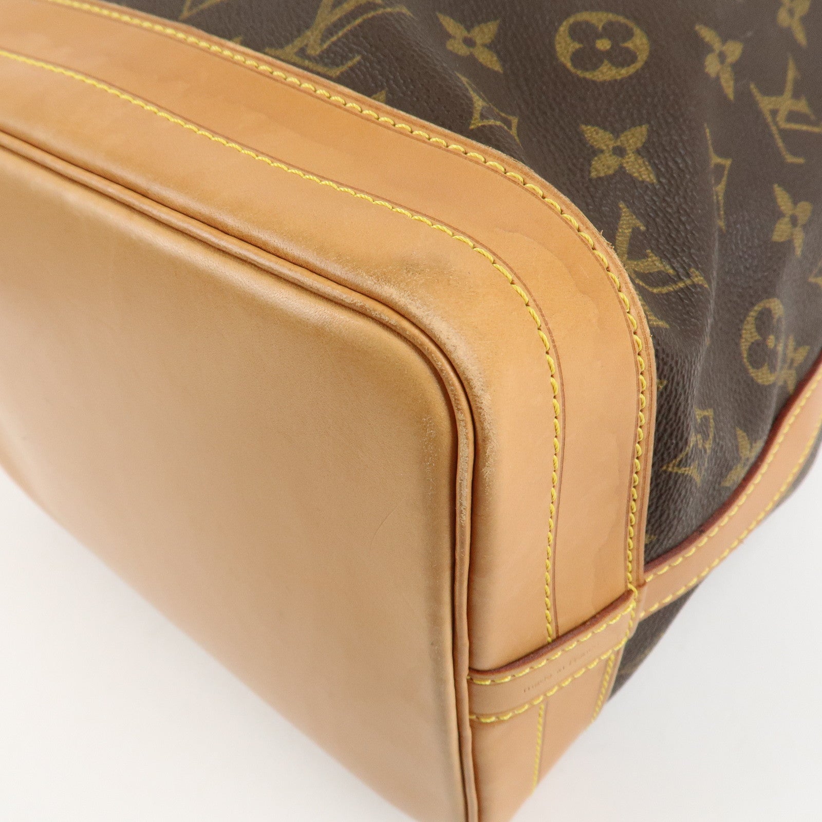 Louis Vuitton Monogram Noe Shoulder Bag Hand Bag Brown M42224 Used