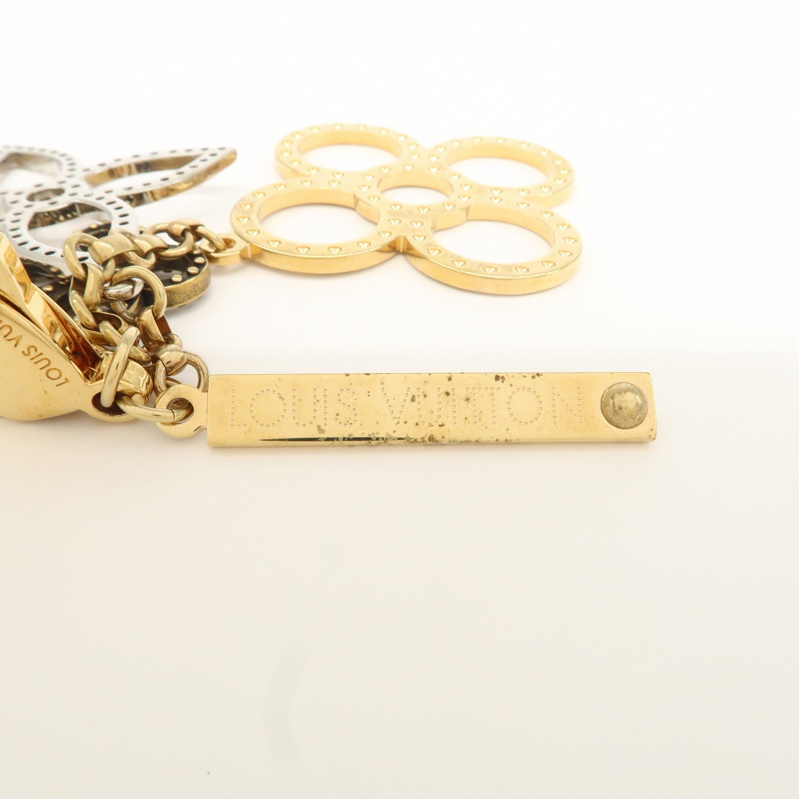 Louis Vuitton Bijoux Sac Tapage Bag Charm Gold Silver M65090 Used