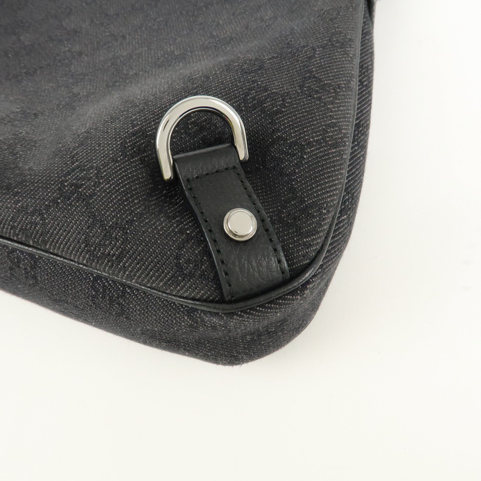 GUCCI Abbey GG Canvas Leather Shoulder Bag 268637 Used