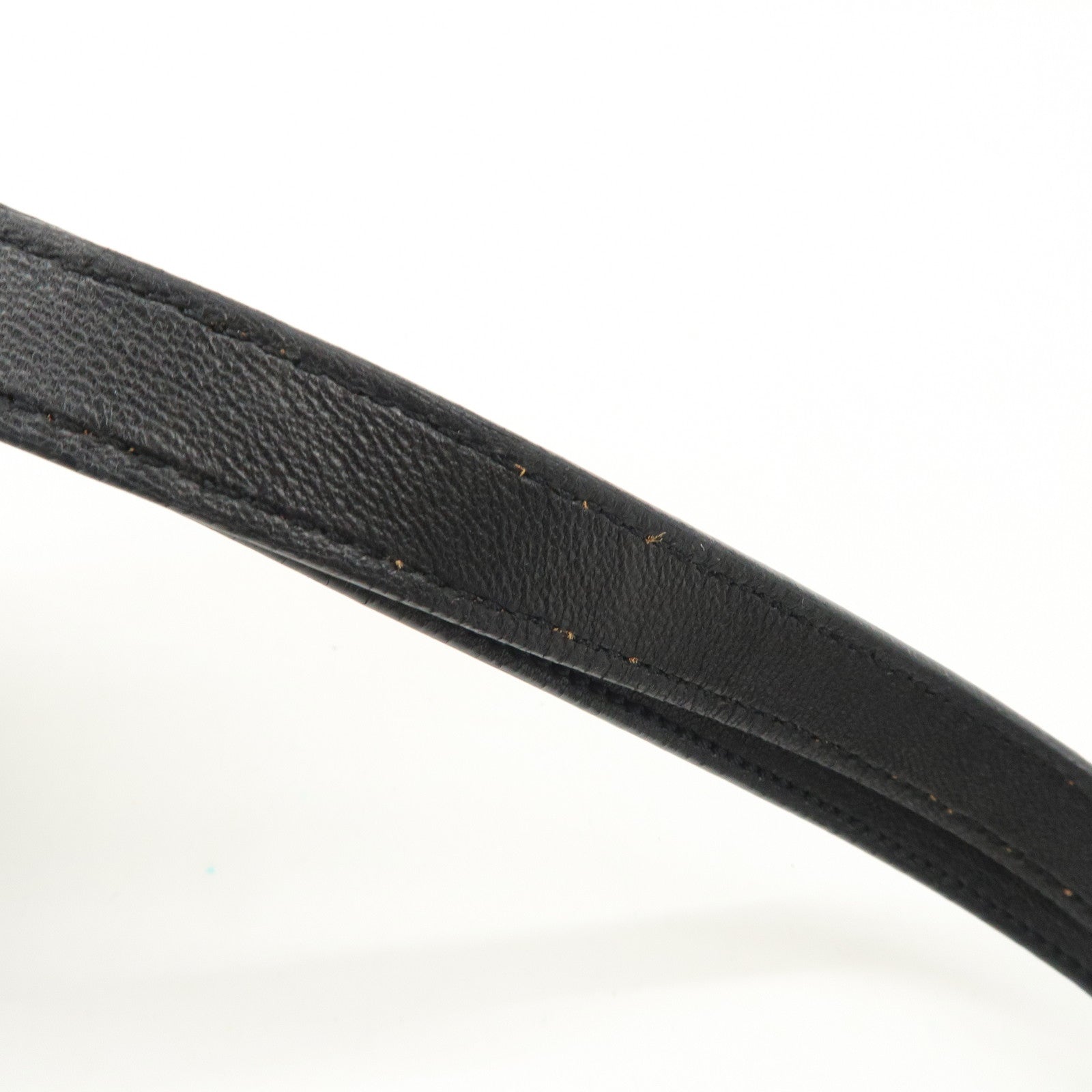 LOEWE Anagram Leather Tassel 2Way Shoulder Bag Black 315.82.E29 Used