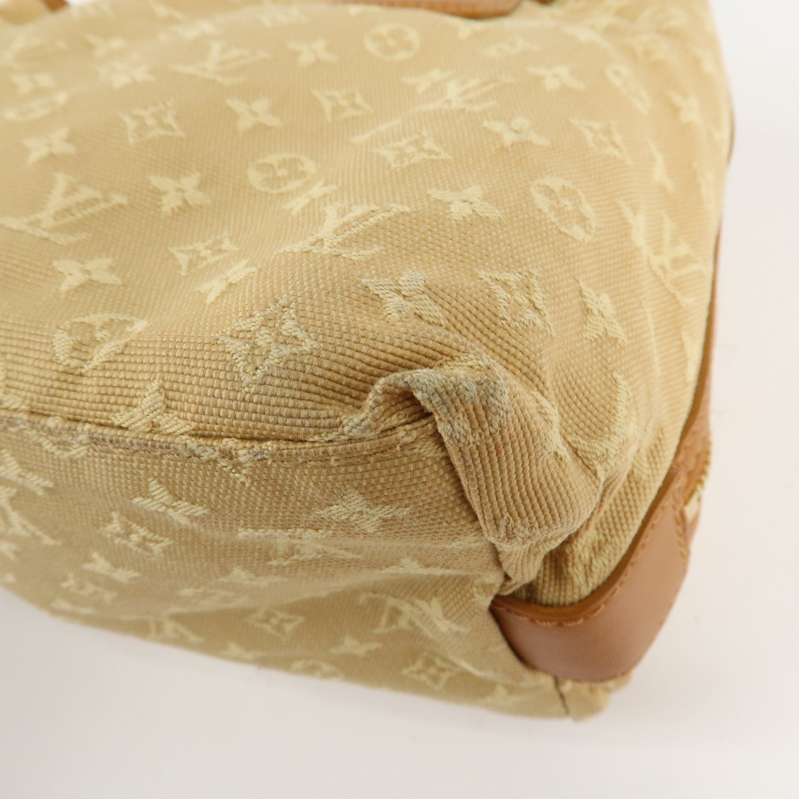 Louis Vuitton Monogram Mini Sac Mary Kate Hand Bag Beige M92508 Used