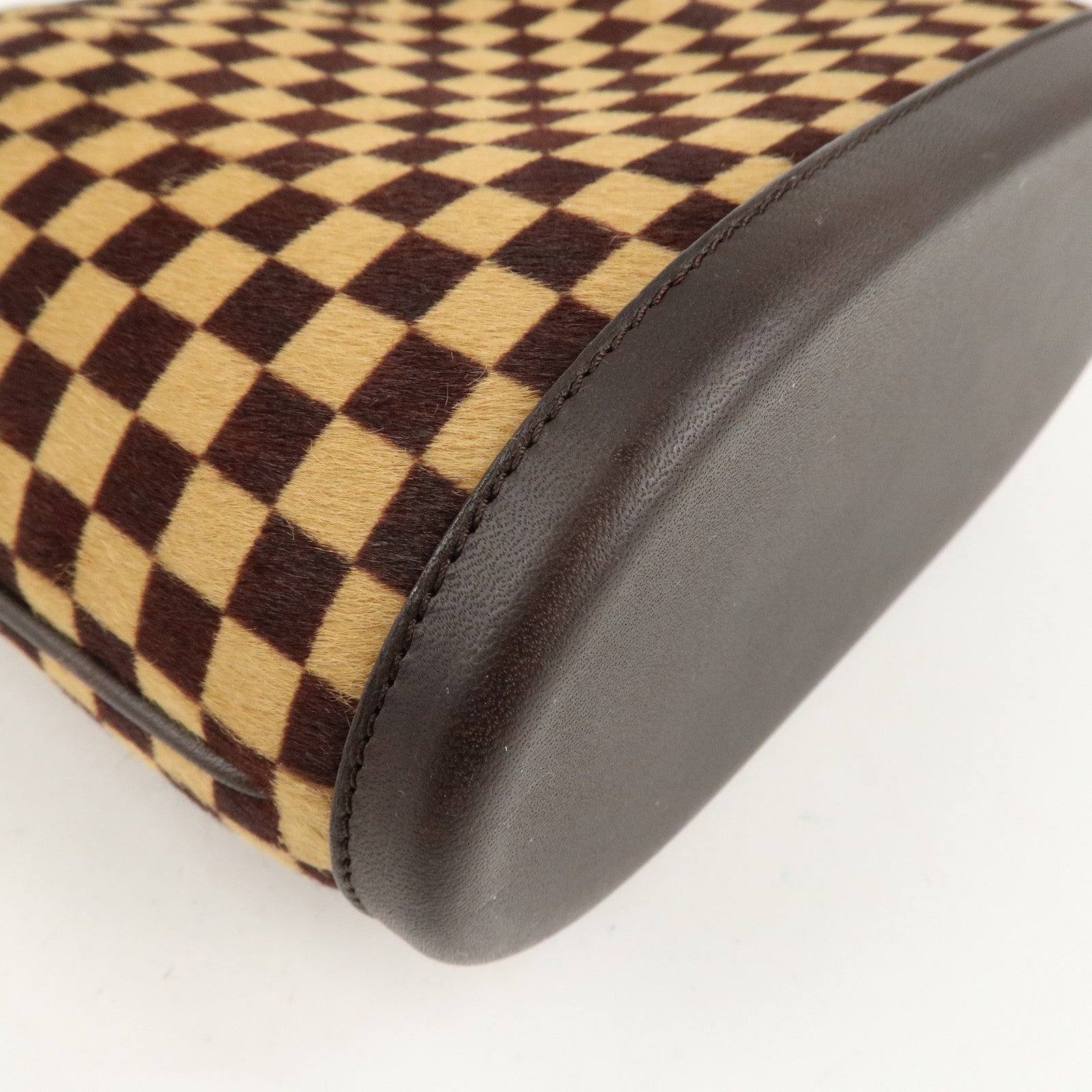 Louis Vuitton Damier Sauvage Impala Hand Bag Beige Brown M92133 Used