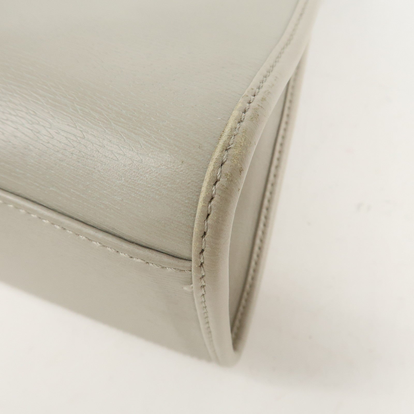 GUCCI Jackie Leather Shoulder Bag Ivory 002.1067 Used