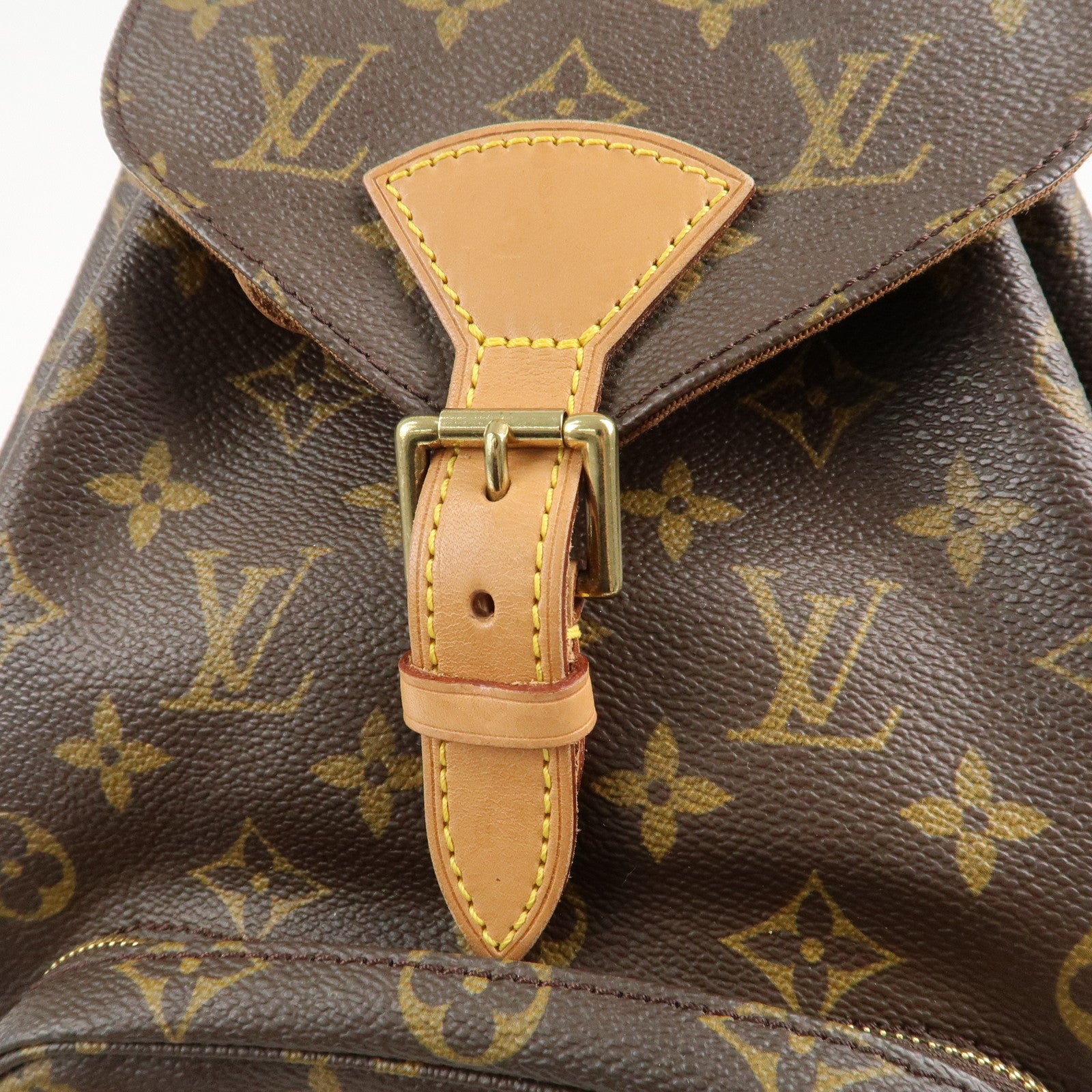Louis Vuitton Monogram Montsouris MM Back Pack Bag M51136 Used