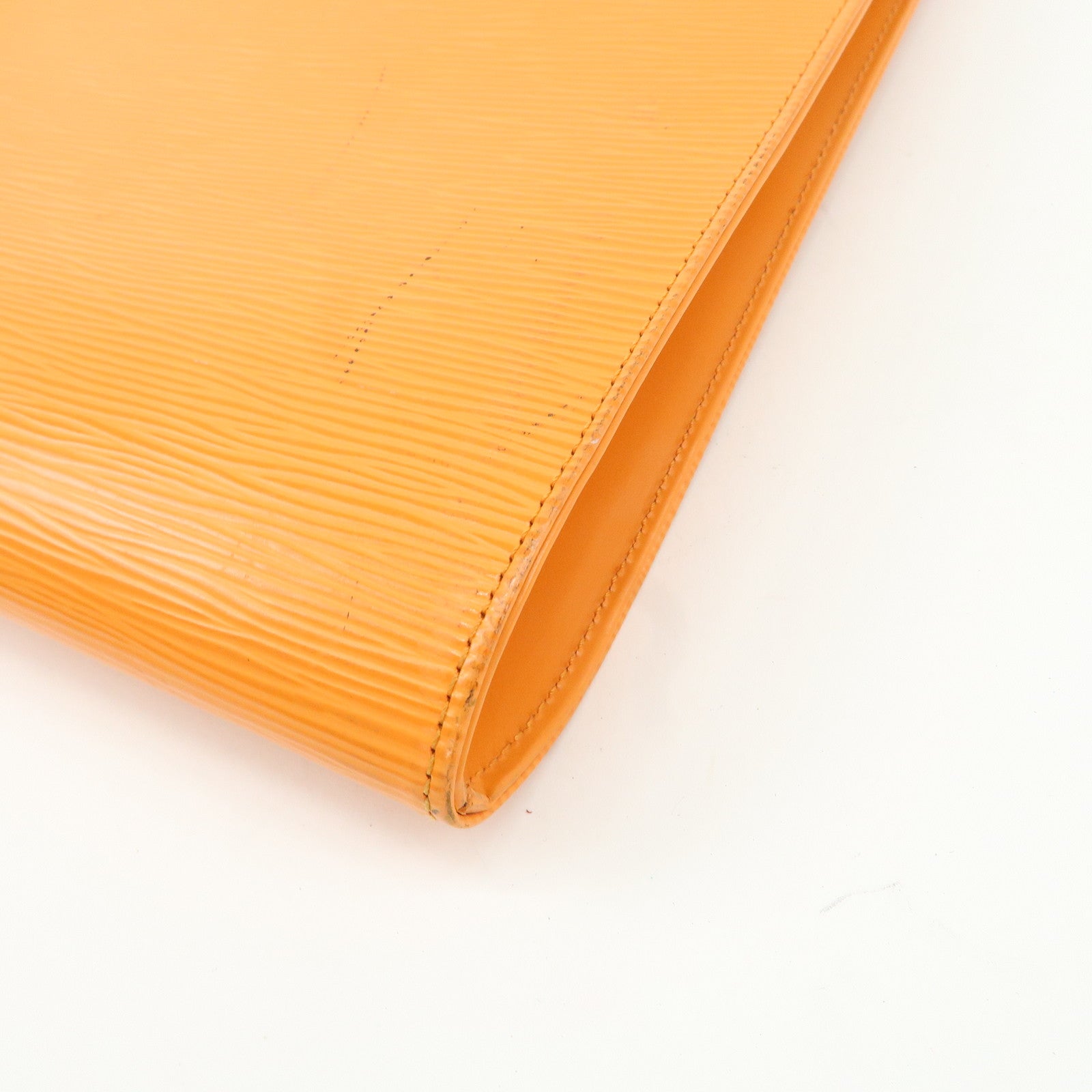 Louis Vuitton Epi SaintTropez Hand Bag Mandarin Orange M5246H Used