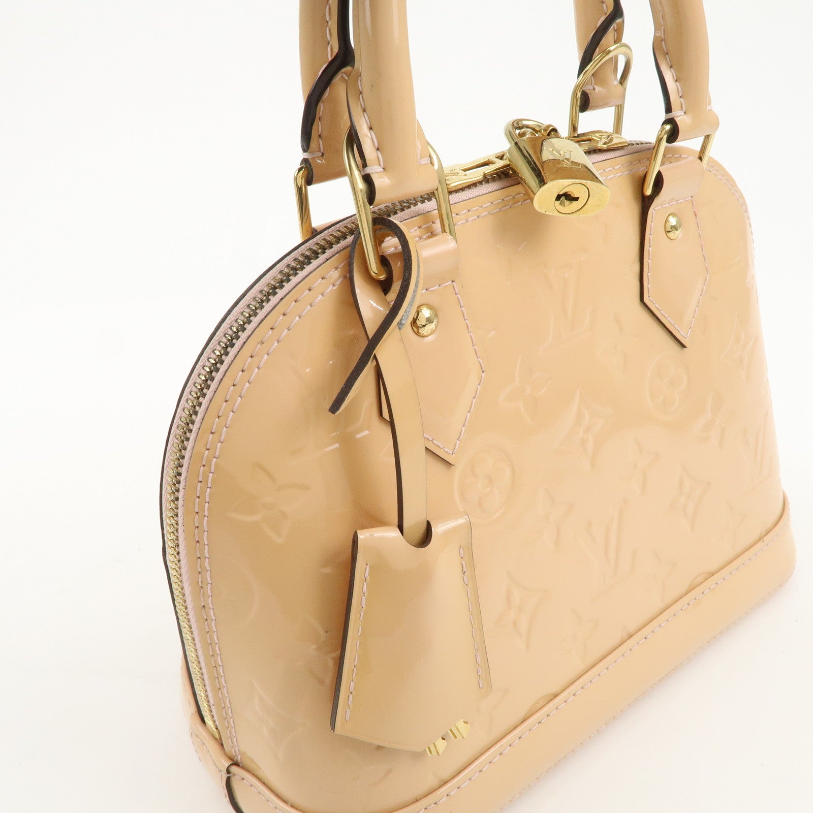 Louis Vuitton Monogram Vernis Alma BB Rose Angelique M90064 Used