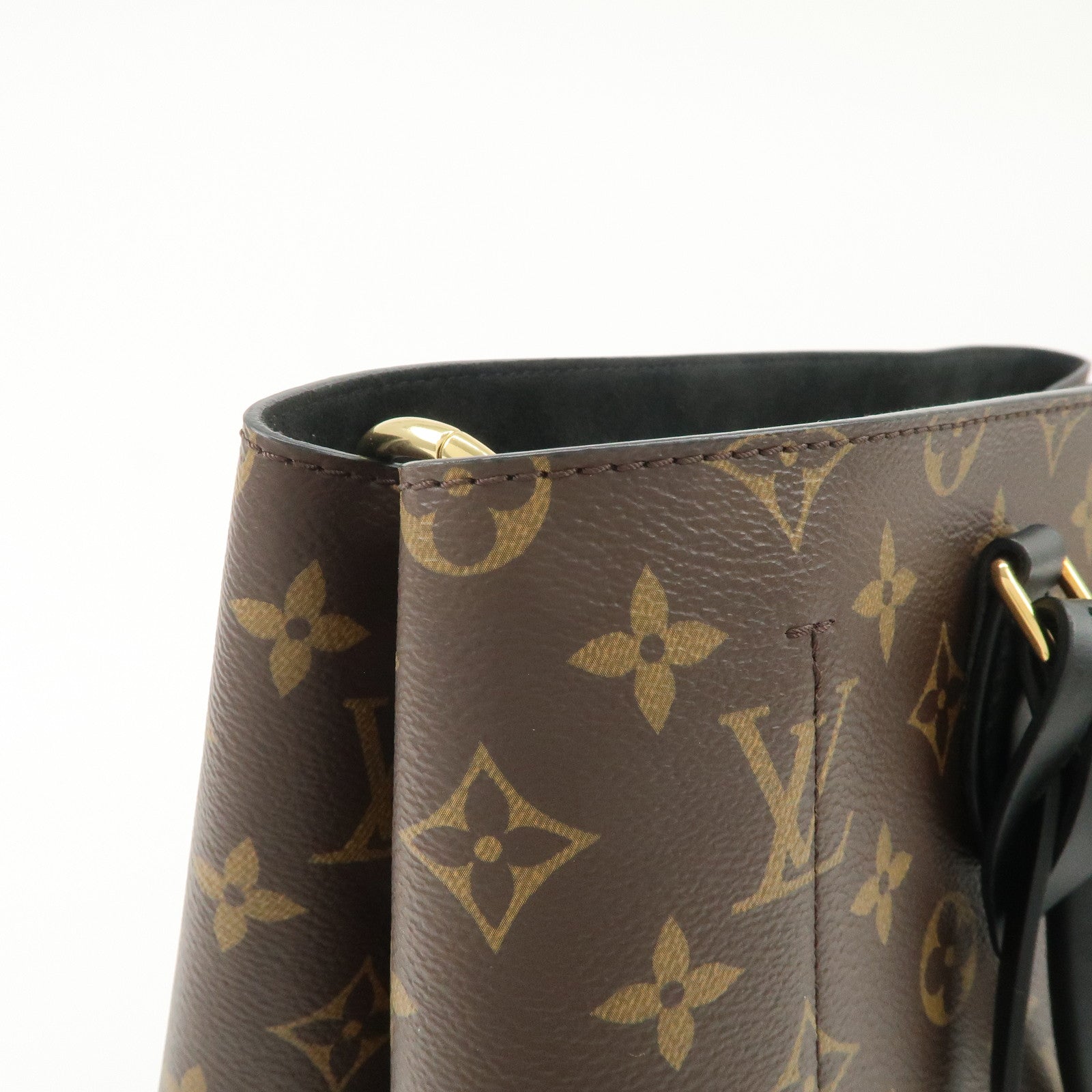 Louis Vuitton Monogram Flower Tote 2Way Hand Bag Noir M43550 Used