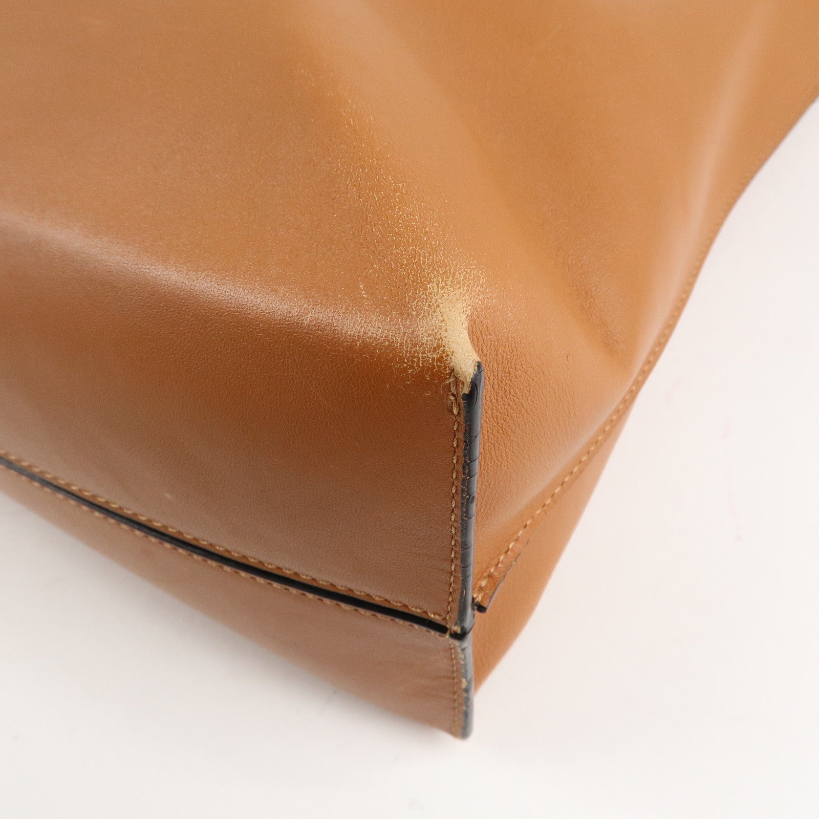 LOEWE Anagram Leather Bolso Shopper Tote Bag Shoulder Bag Used