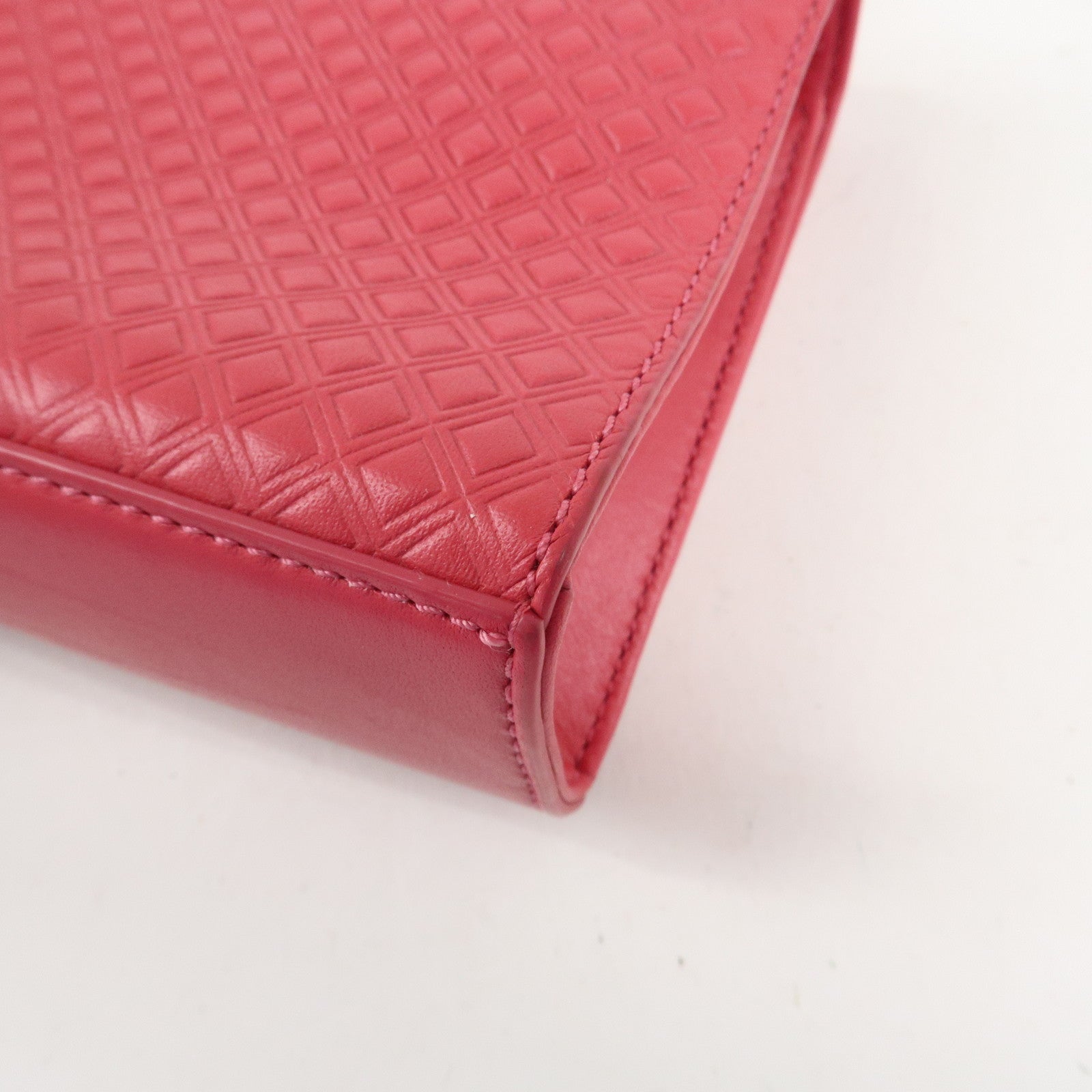 Tory Burch Leather Chain Shoulder Bag Hand Bag Pink Gold HDW Used