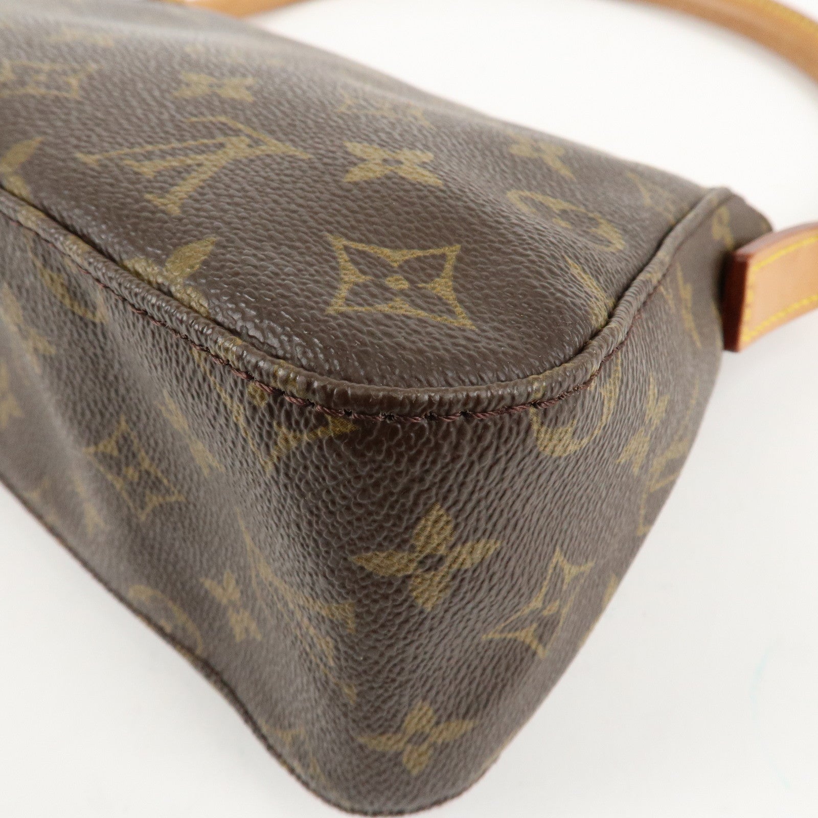 Louis Vuitton Monogram Mini Looping Shoulder Bag Hand Bag M51147 Used