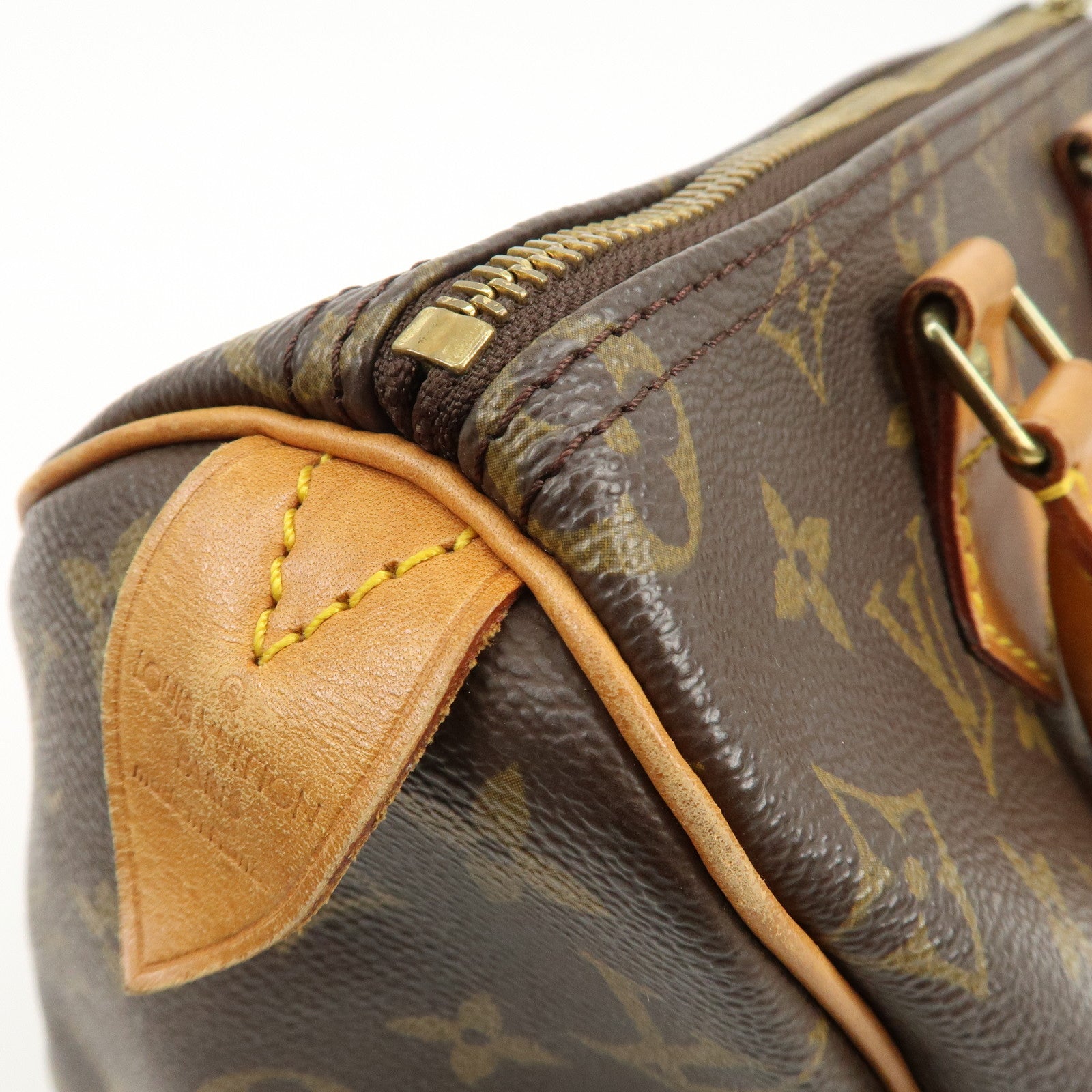 Louis Vuitton Monogram Speedy 25 Hand Bag Boston Bag M41528 Used