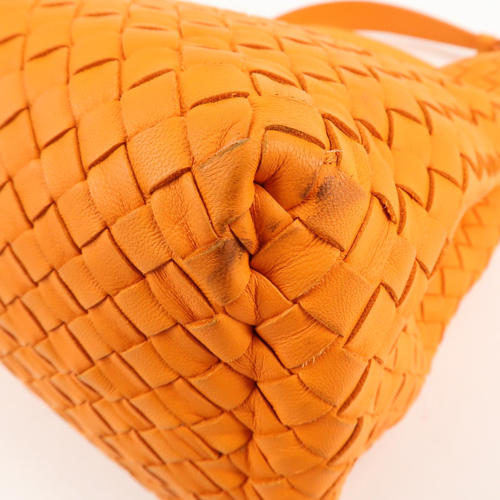 BOTTEGA VENTA Intrecciato Leather Shoulder Bag Hand Bag 428052 Used