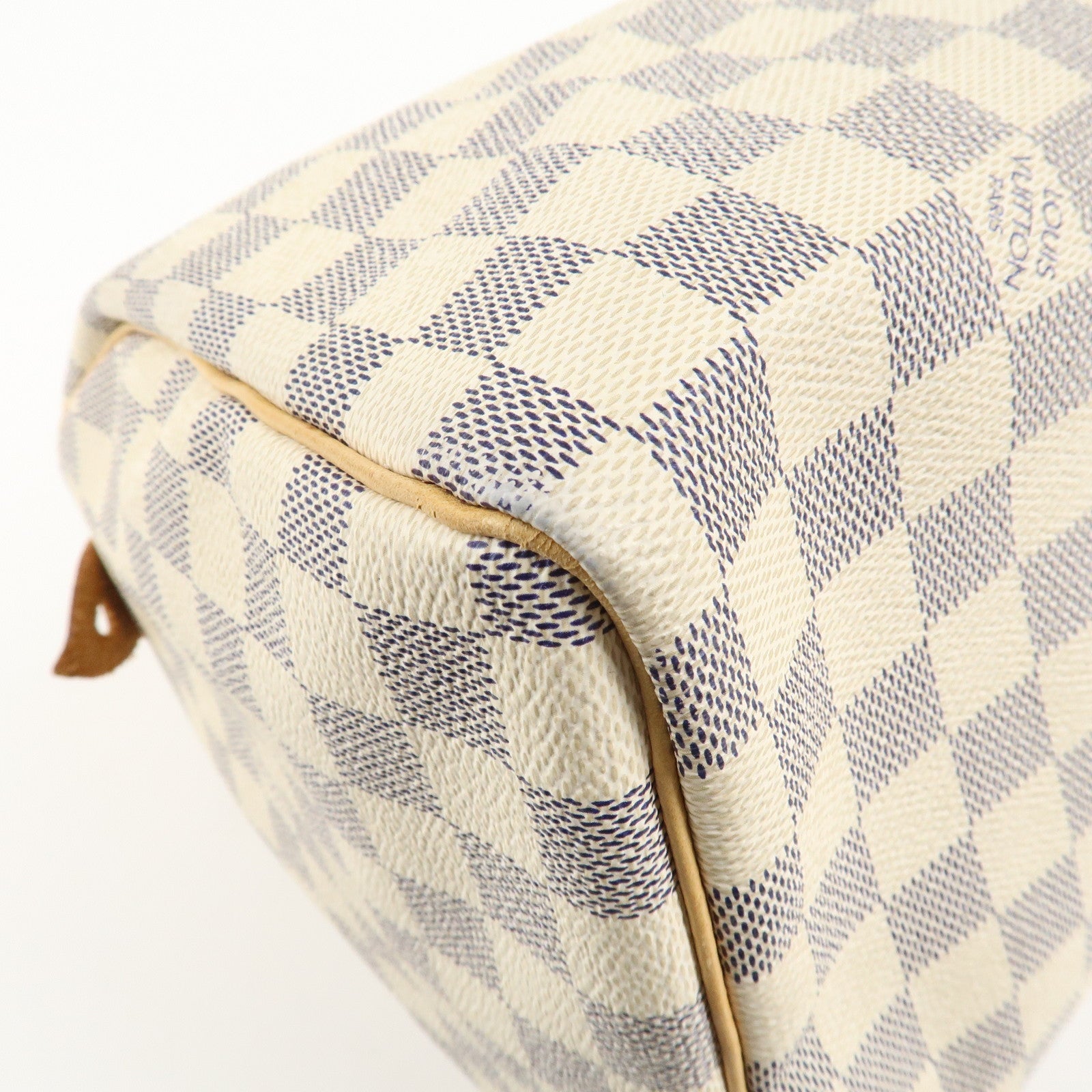 Louis Vuitton Damier Azur Speedy 30 Hand Bag Boston Bag N41533 Used