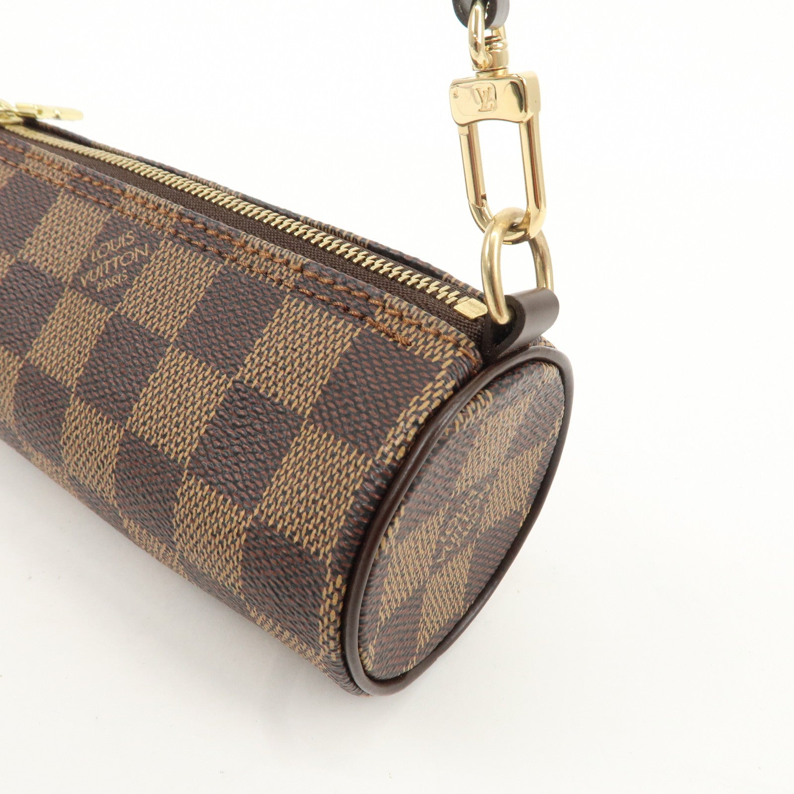 Louis Vuitton Damier Ebene Pouch for Papillon Bag Brown Used