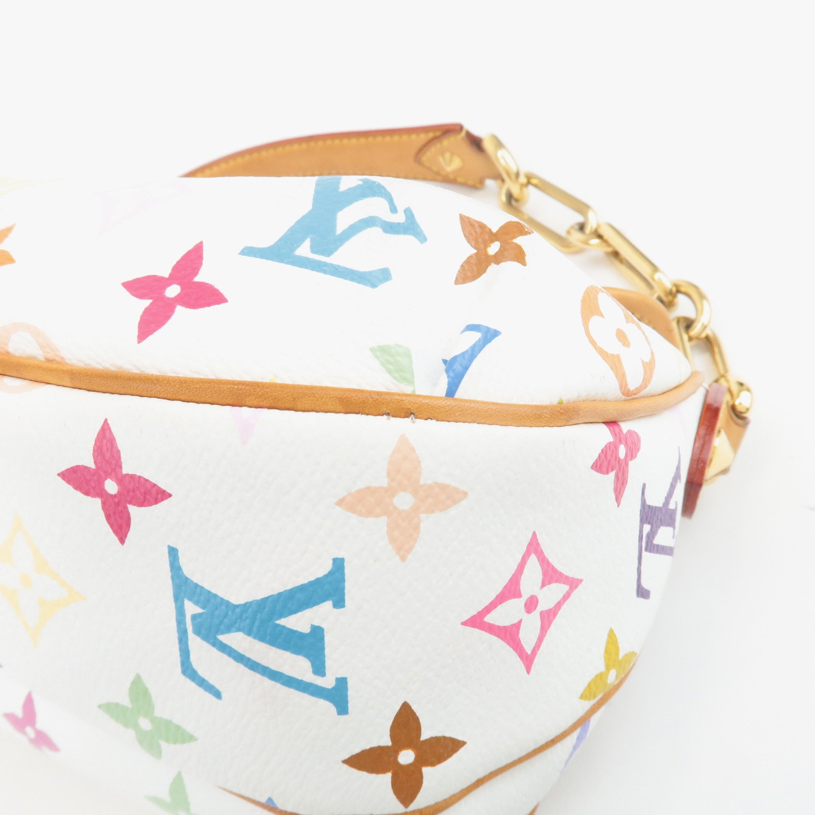 Louis Vuitton Monogram Multicolor Patti Shoulder Bag Blanc M40305 Used