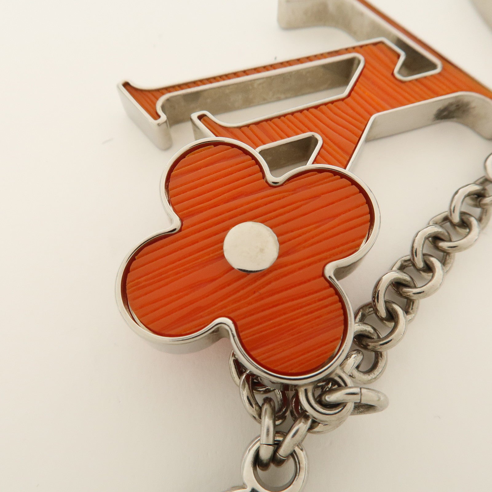 Louis Vuitton Bijoux Sac Fleur de Monogram Orange Silver M66468 Used