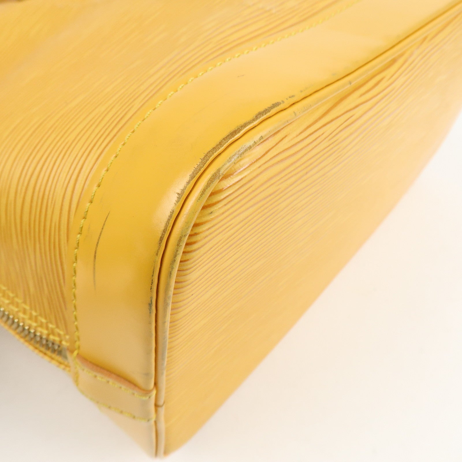 Louis Vuitton Epi Alma PM Hand Bag Tassili Yellow M52149 Used