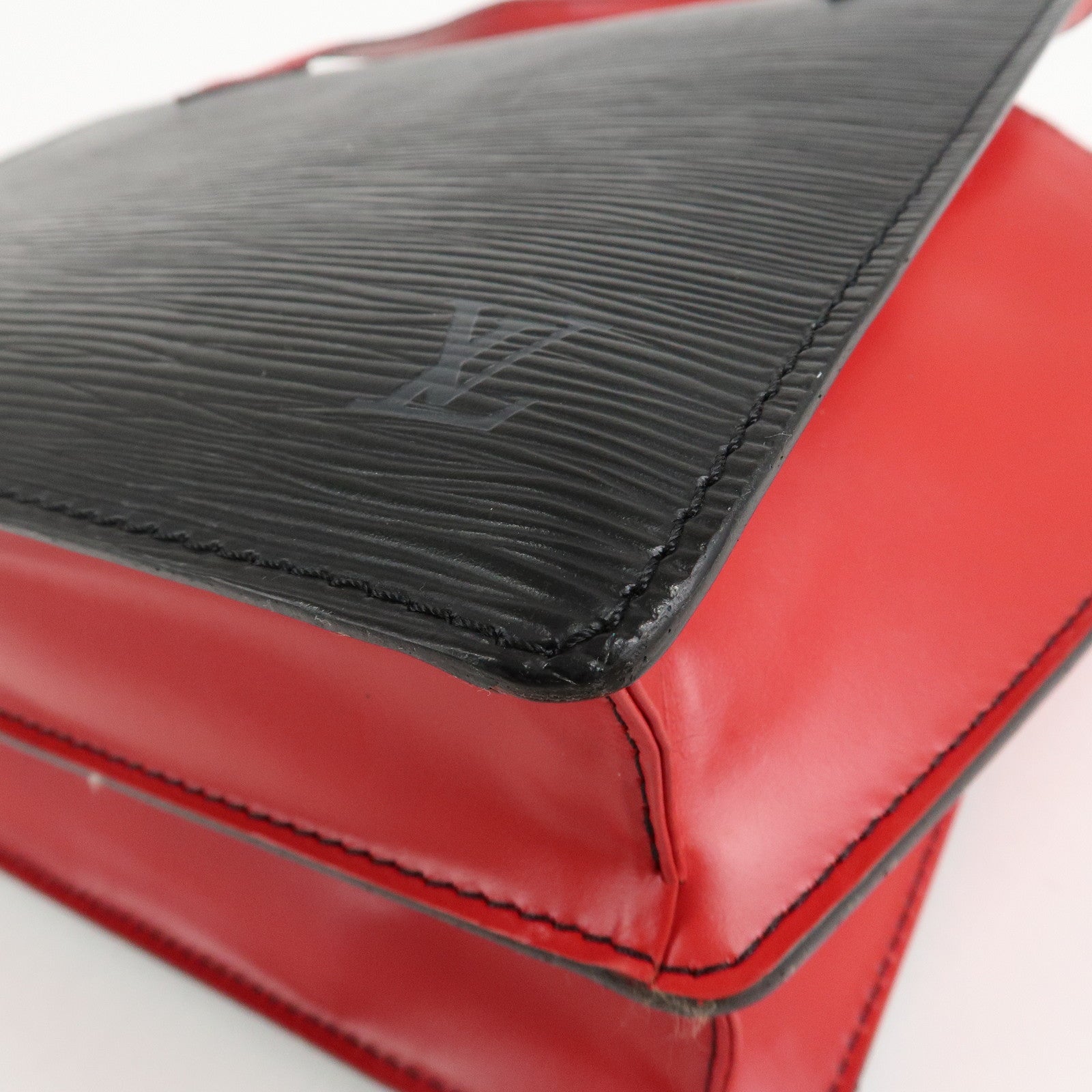 Louis Vuitton Epi Varennes Hand Bag Noir Red M52387 Used