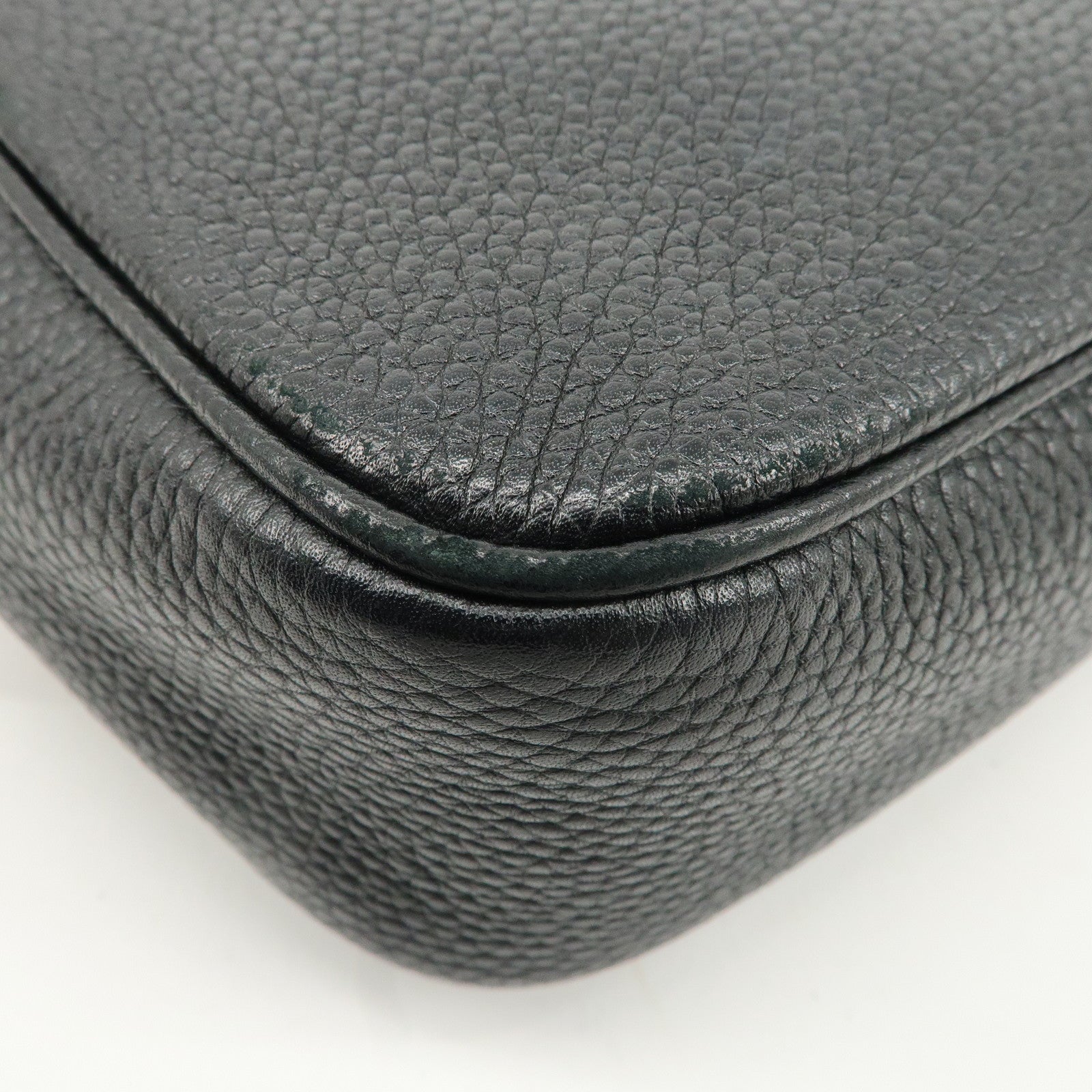 GUCCI SOHO Leather Small Disco Shoulder Bag Black 308364 Used