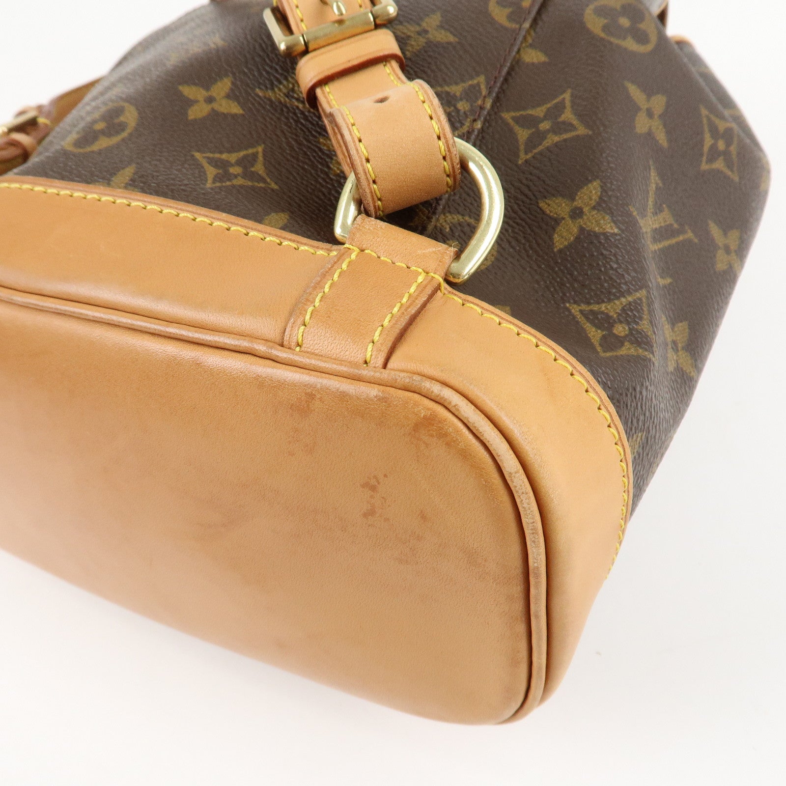 Louis Vuitton Monogram Montsouris MM Back Pack Bag M51136 Used