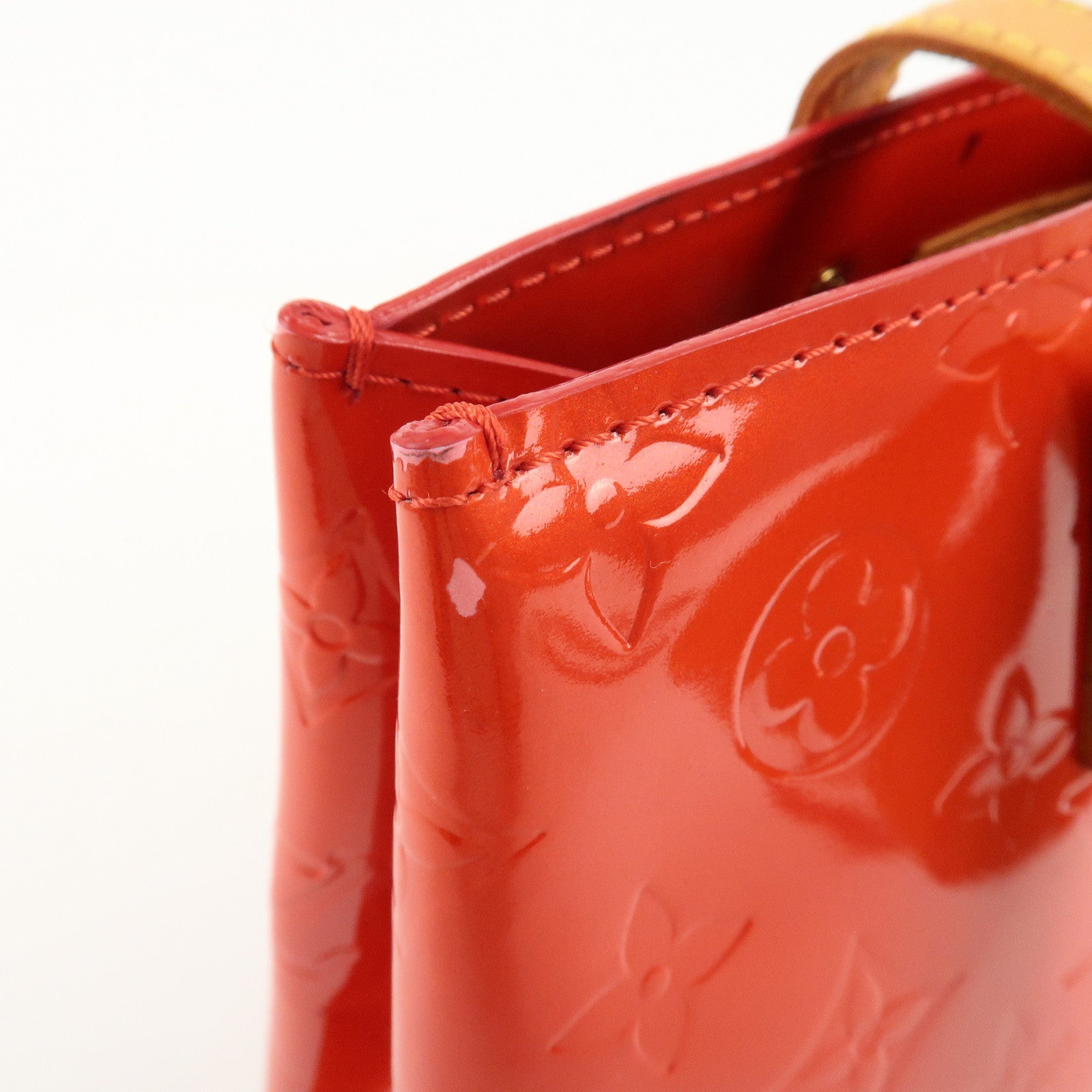 Louis Vuitton Monogram Vernis Lead PM Hand Bag M91088 Rouge Used