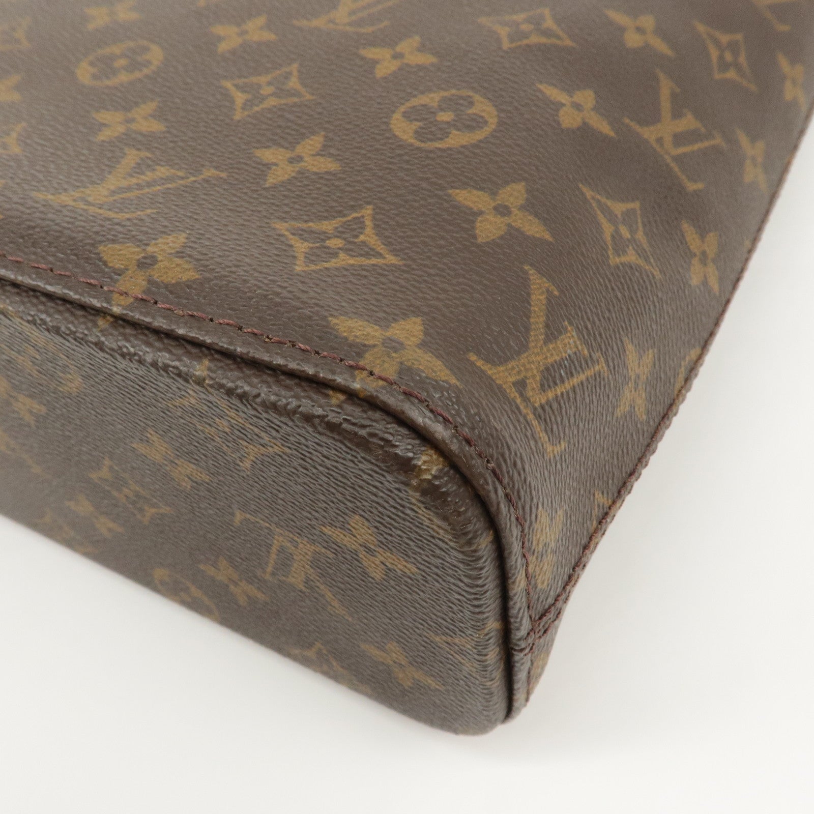 Louis Vuitton Monogram Luco Tote Bag Hand Bag Brown M51155 Used