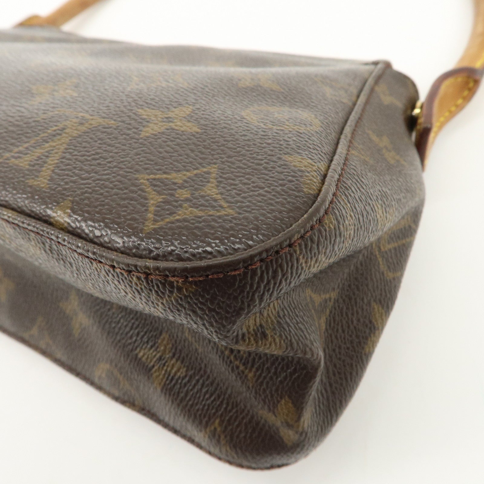 Louis Vuitton Monogram Mini Looping Shoulder Bag Hand Bag M51147 Used