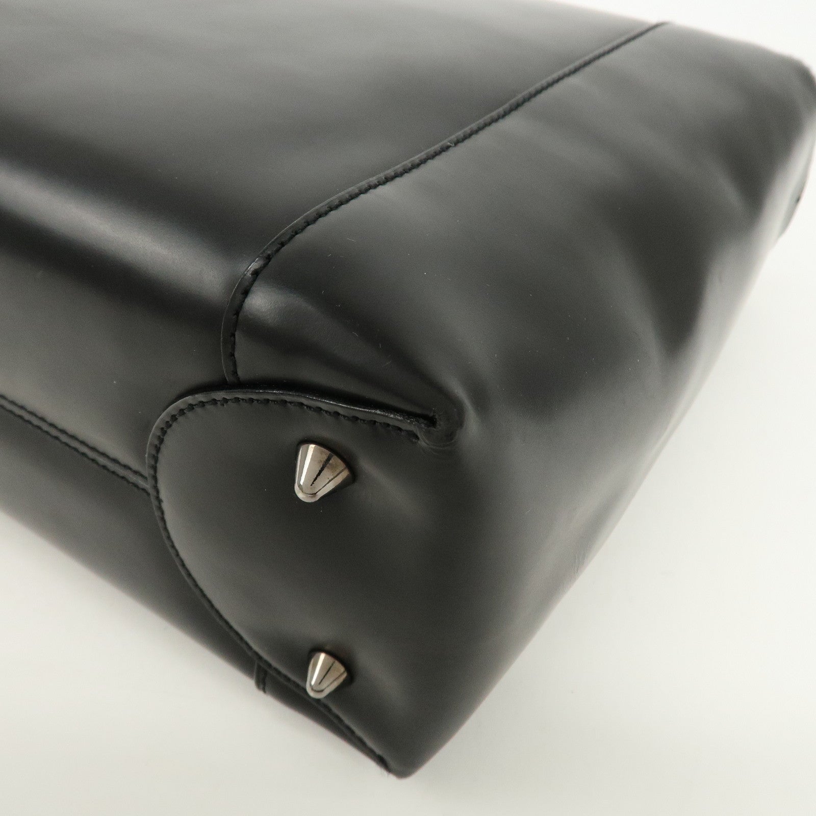 Christian Dior Maris Pearl Leather 2way Bag Hand Bag Black Used