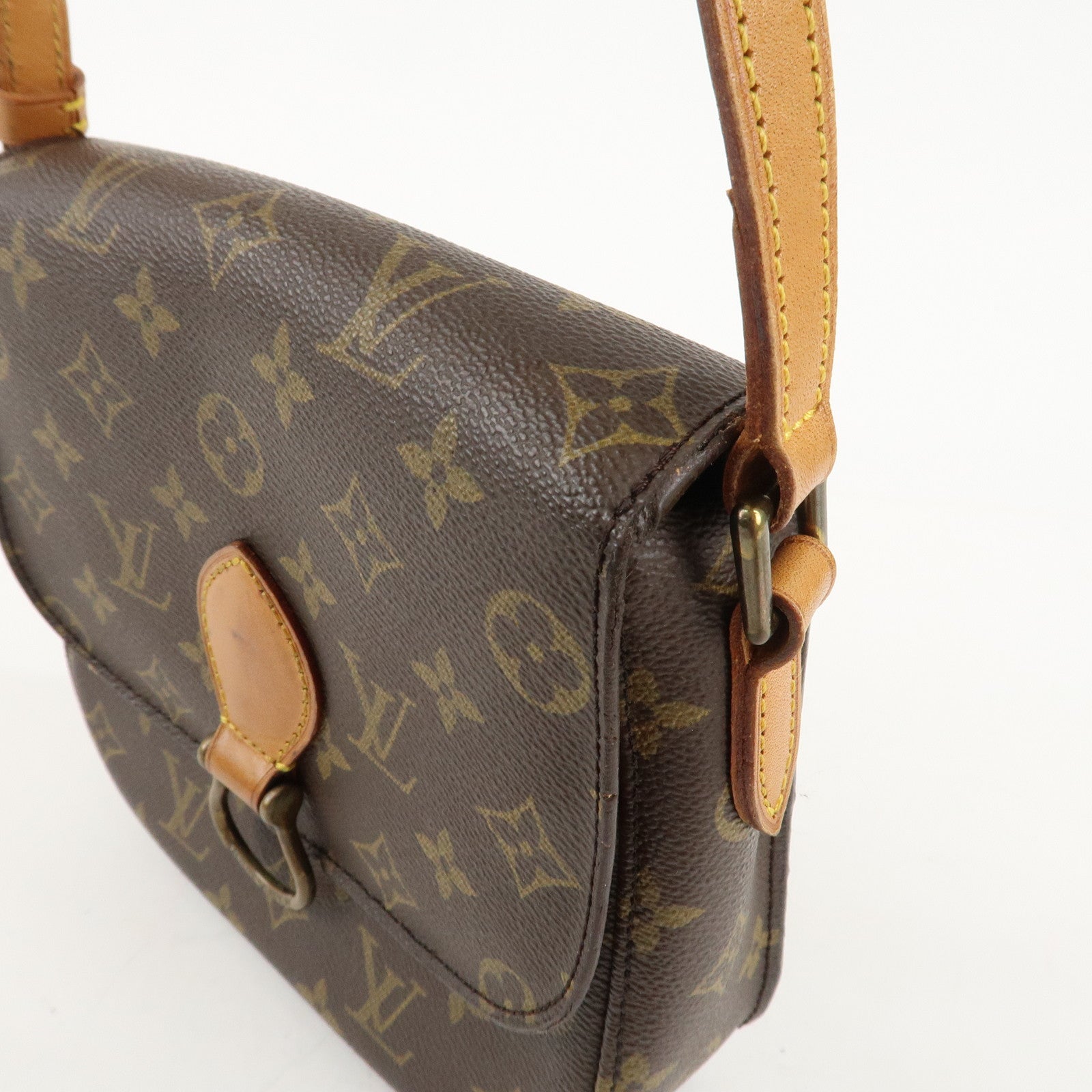 Louis Vuitton Monogram Saint Cloud MM Shoulder Bag Brown M51243 Used