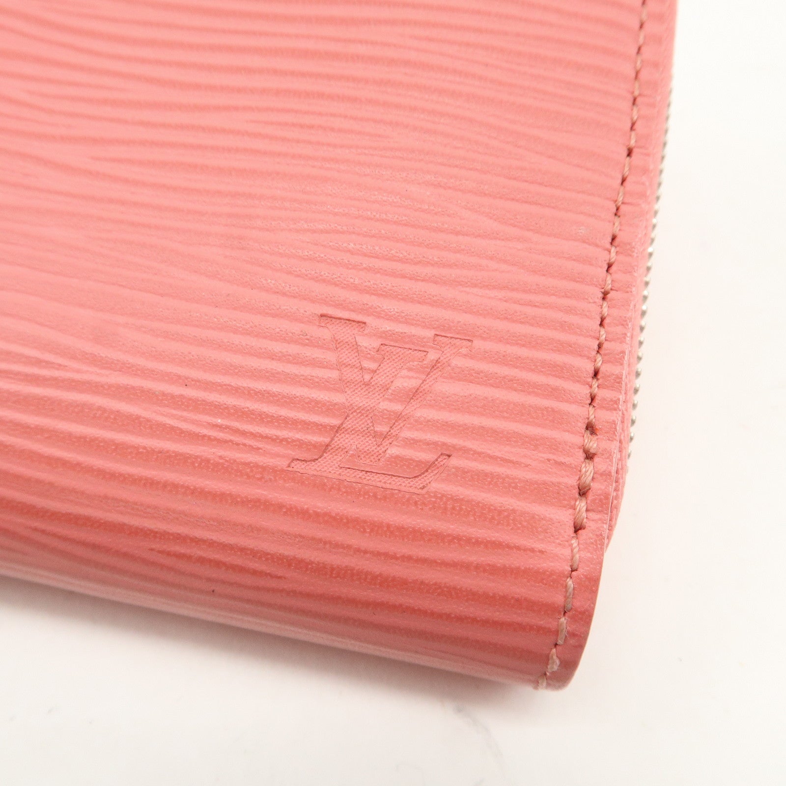 Louis Vuitton Epi Leather Zippy Coin Purse Corail M60593 Used