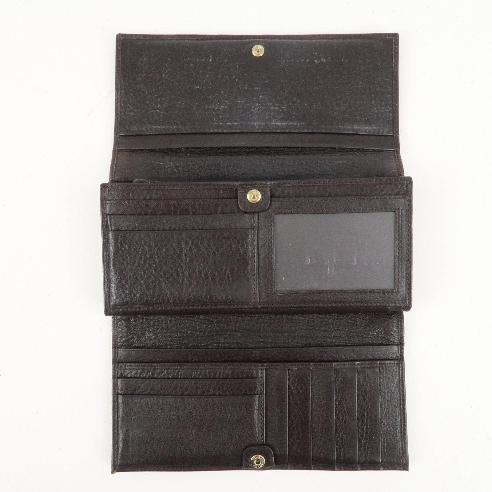 FENDI Zucca Zucchino Set of 3 Canvas Leather Wallet Used