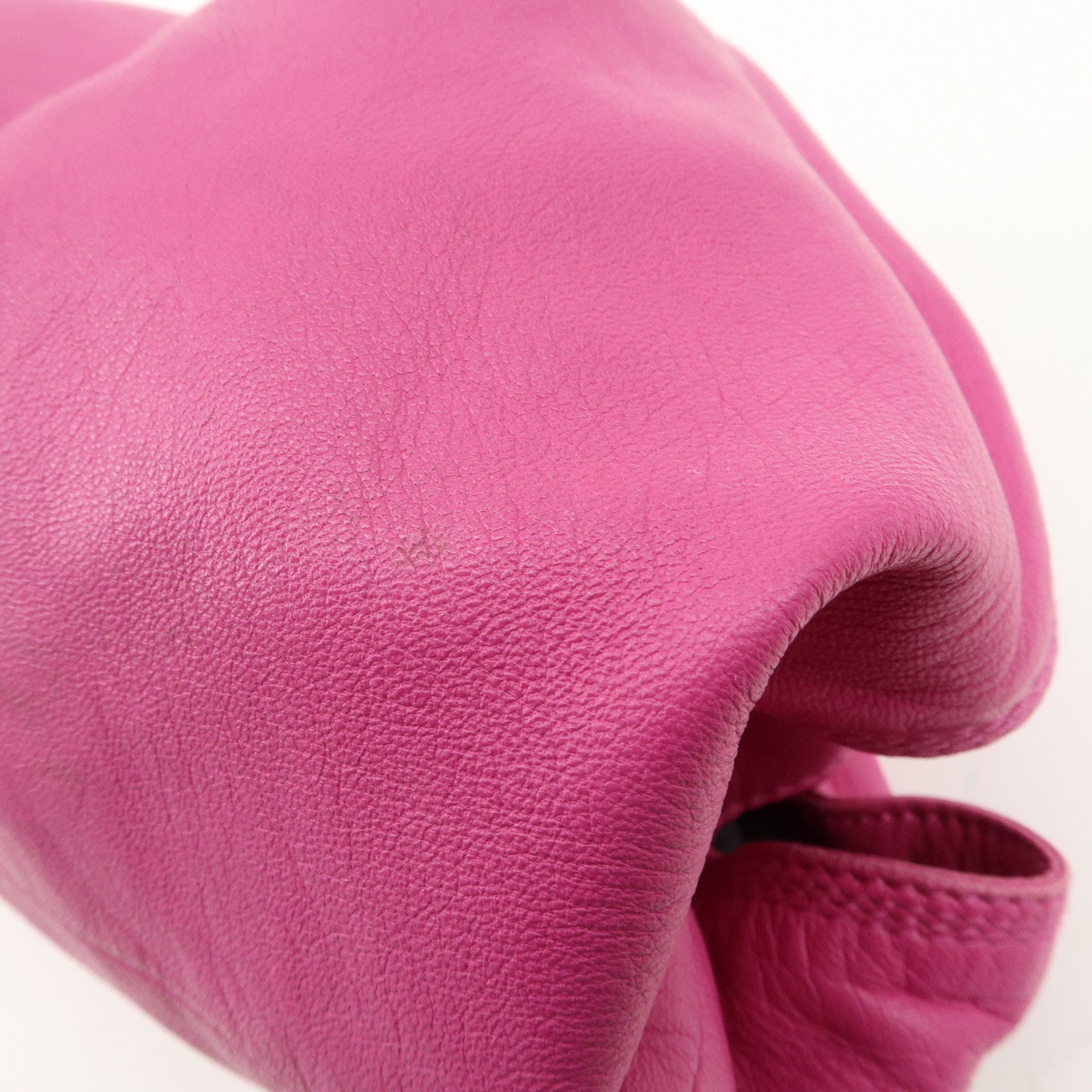 LOEWE Anagram Leather Nappa Aire Hand Bag Pink Used