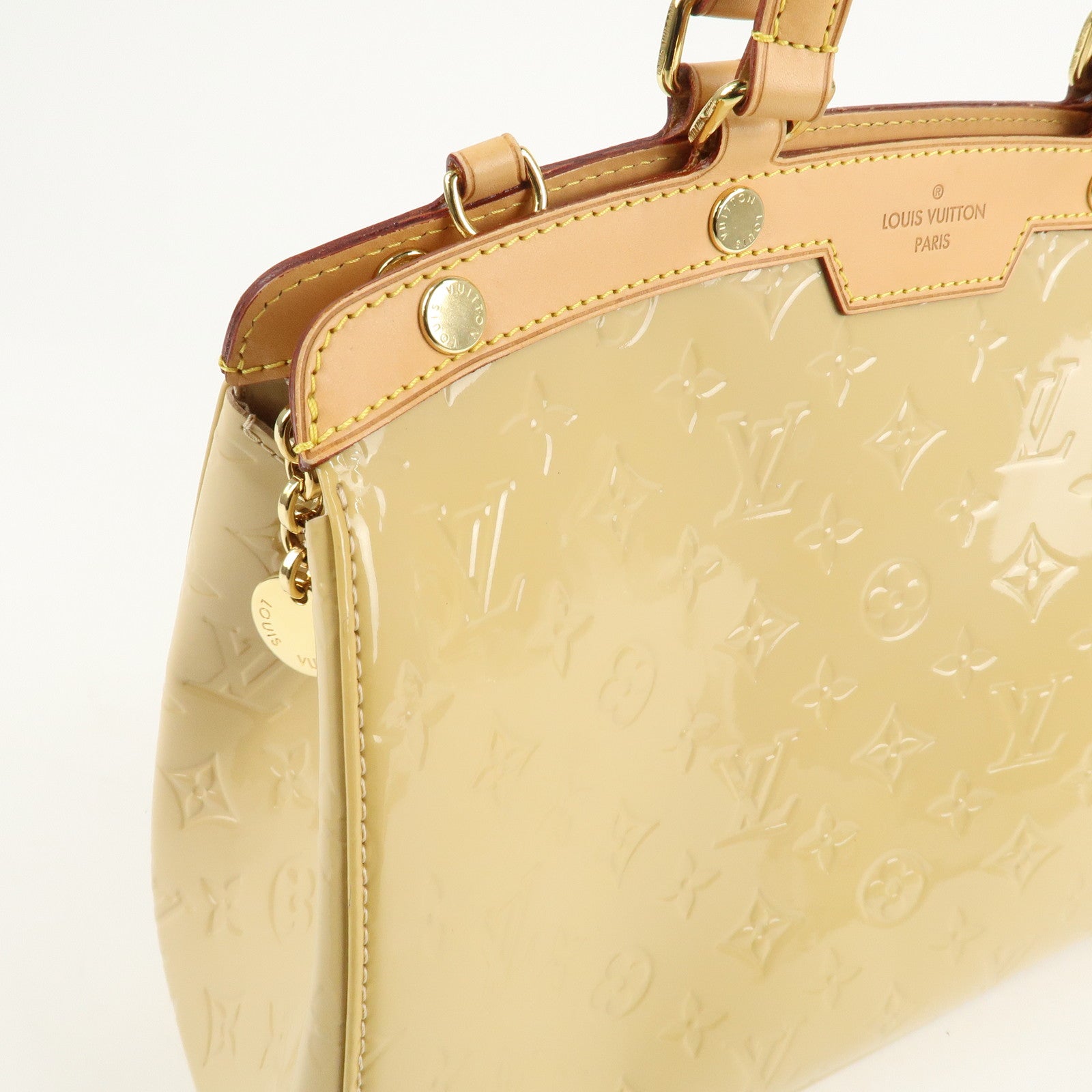 Louis Vuitton Monogram Vernis Blair MM Hand Bag Citrine M90108 Used