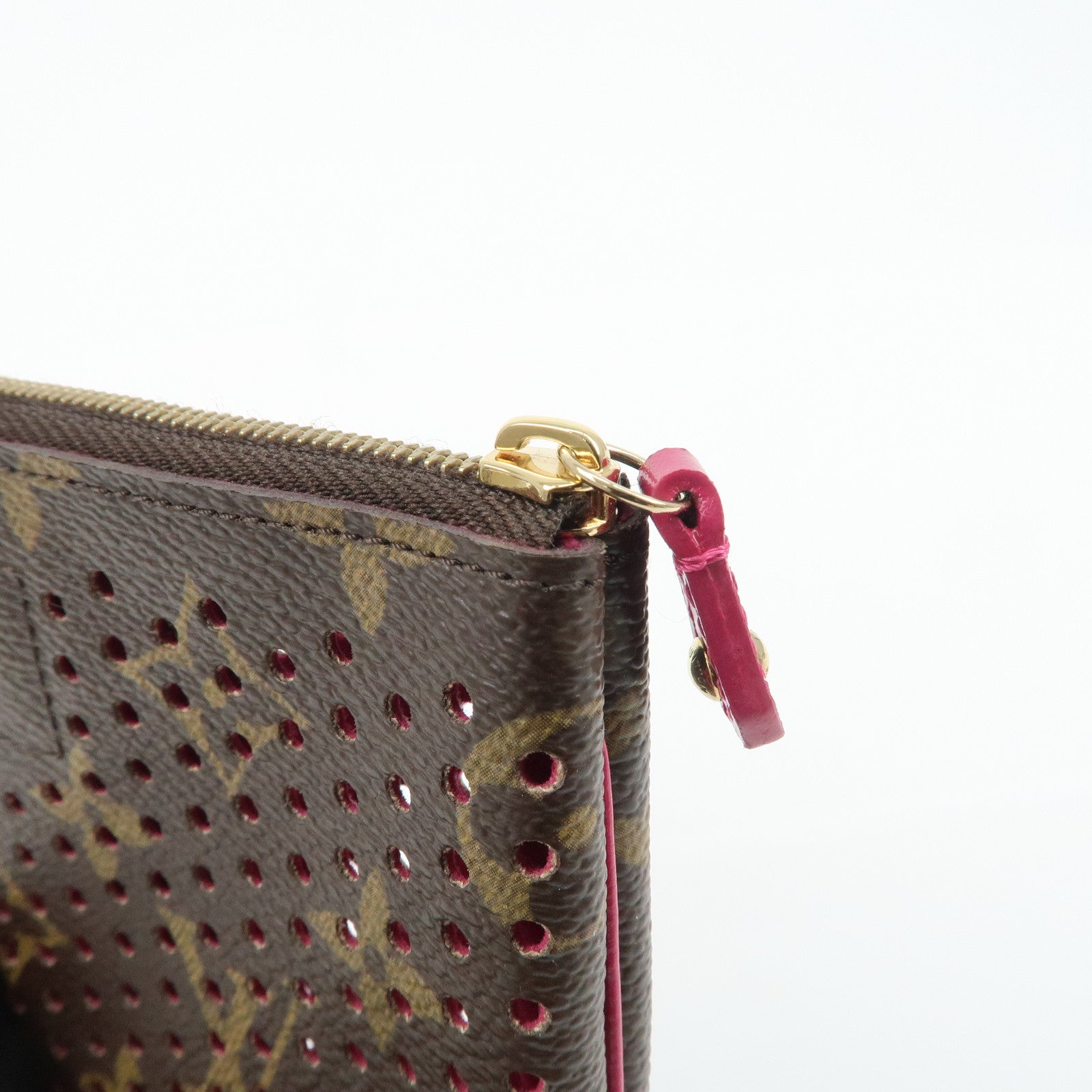 Louis Vuitton Monogram Perforated Pochette Plat Pouch M95219 Used