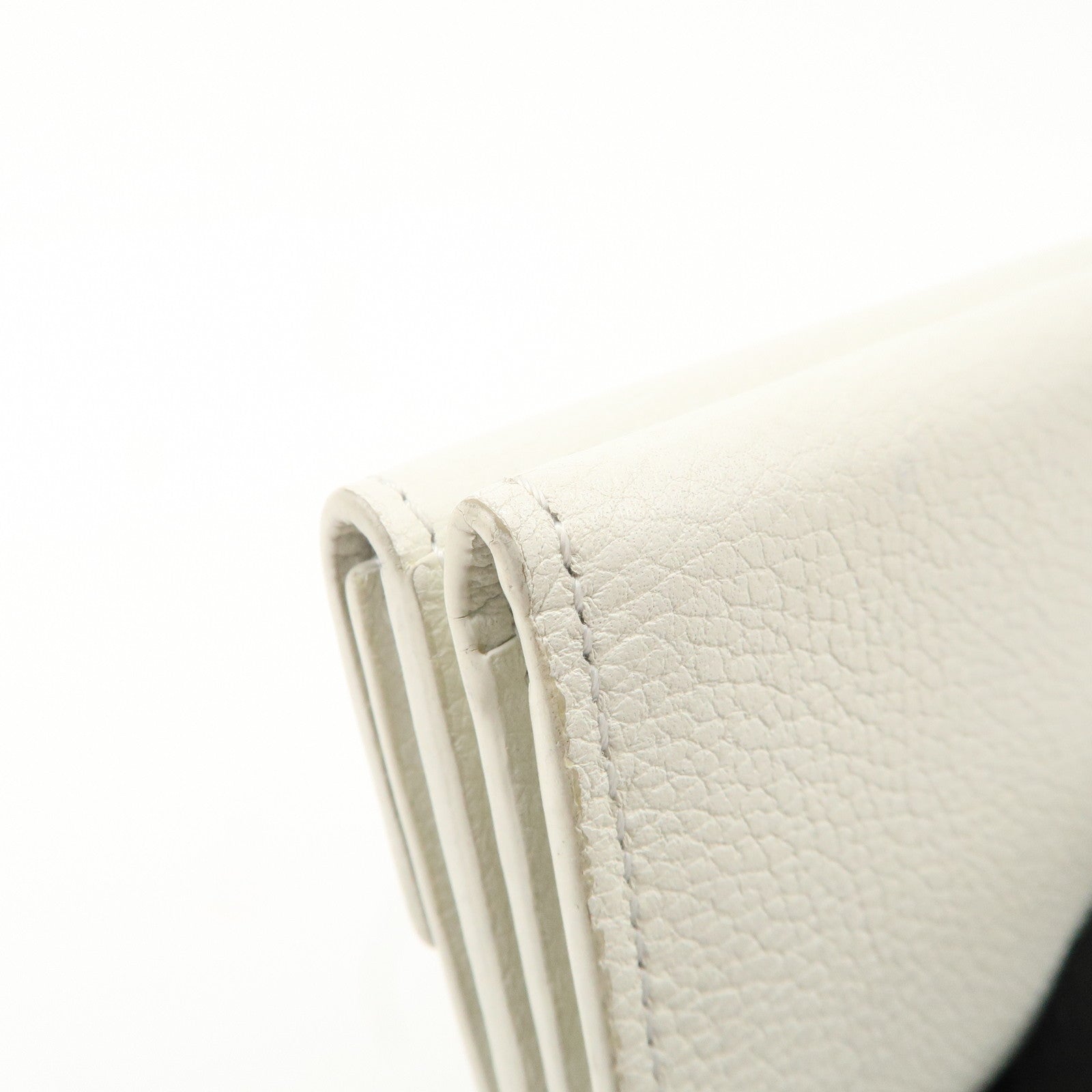 Louis Vuitton Portefeuille Lock Mini Wallet White M68482 Used