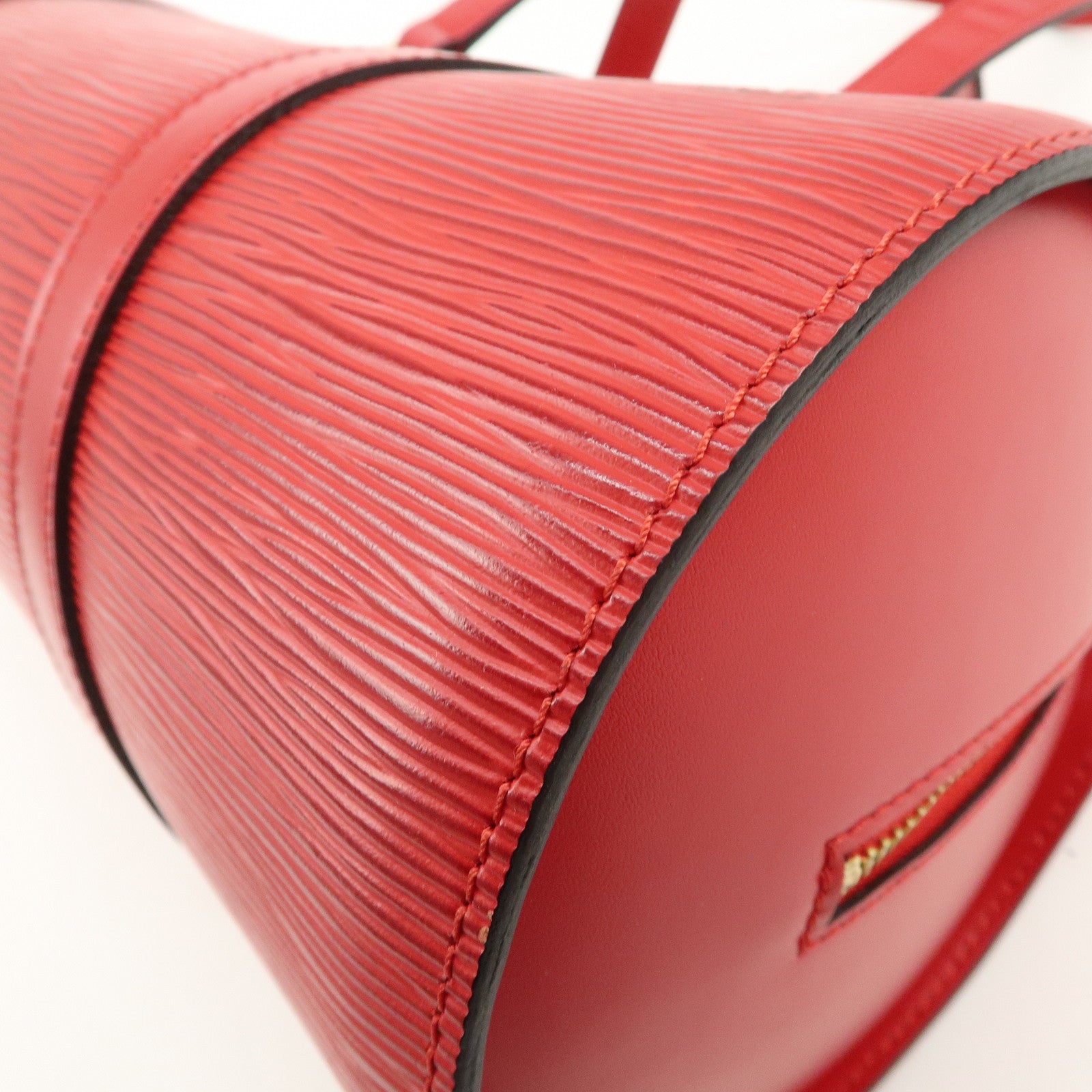 Louis Vuitton Epi Soufflo Hand Bag Castillian Red M52227 Used