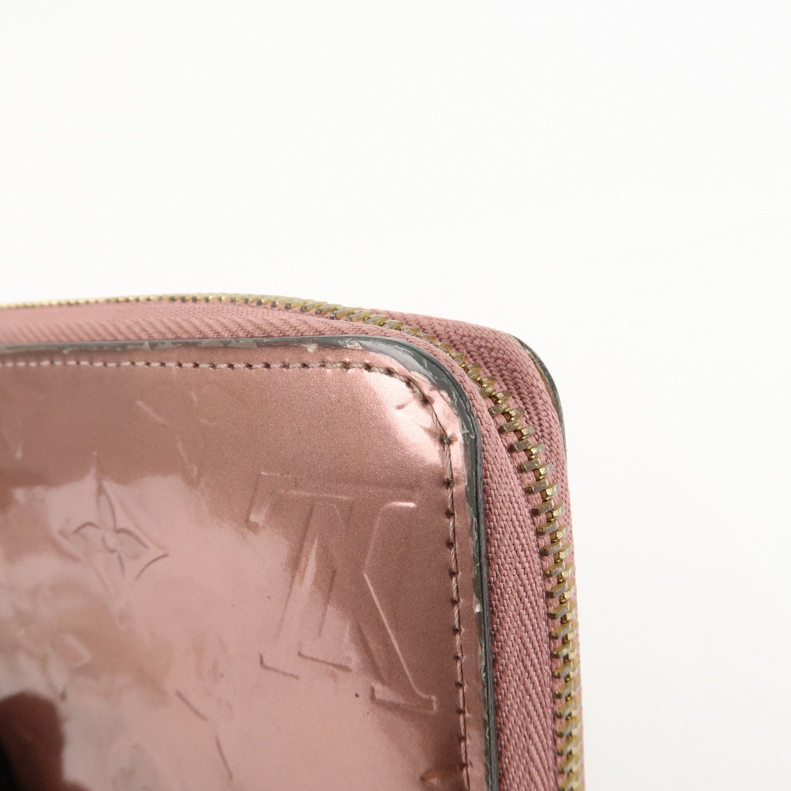 Louis Vuitton Monogram Vernis Zippy Long Wallet Used