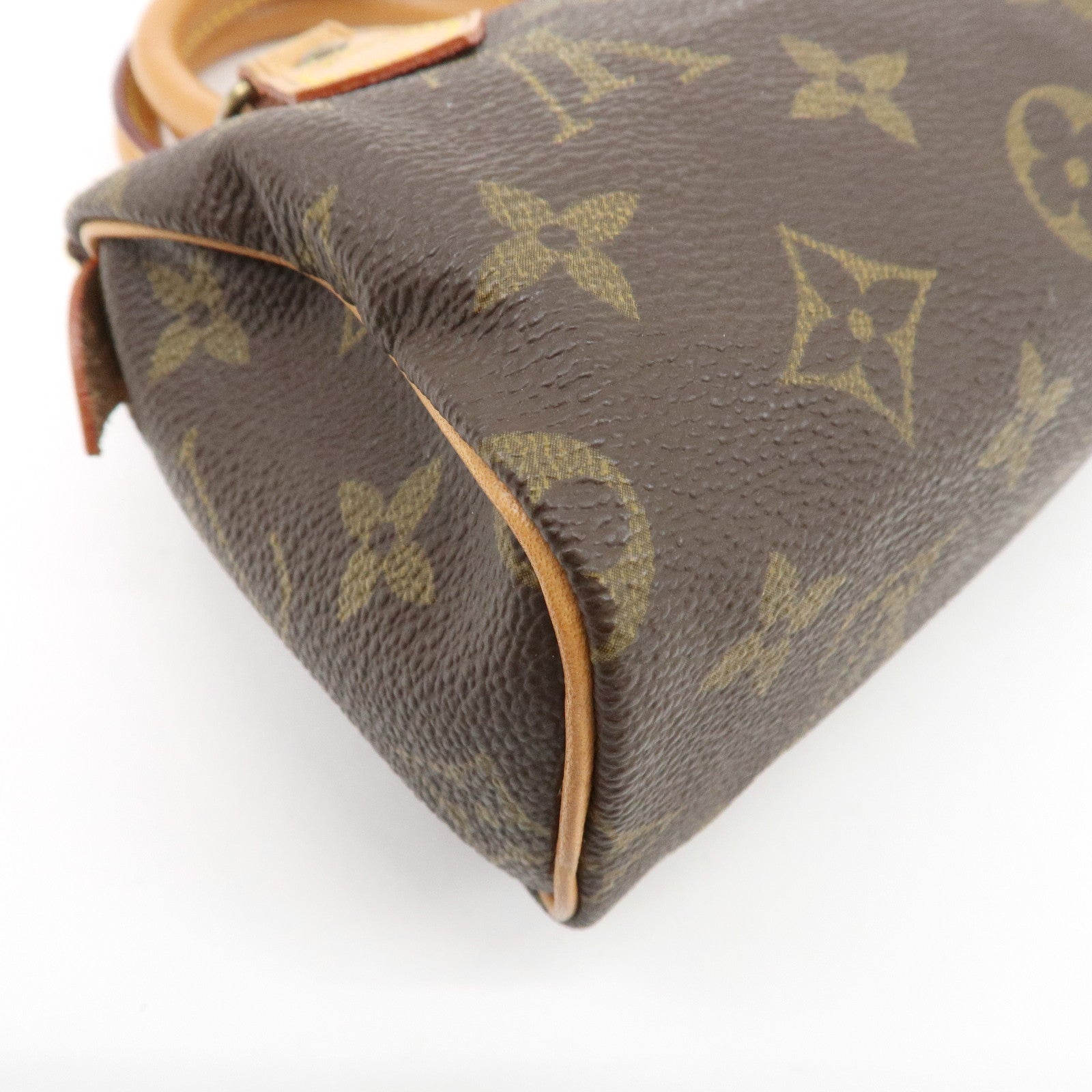 Louis Vuitton Monogram Mini Speedy & Strap M41534 J00145 Used