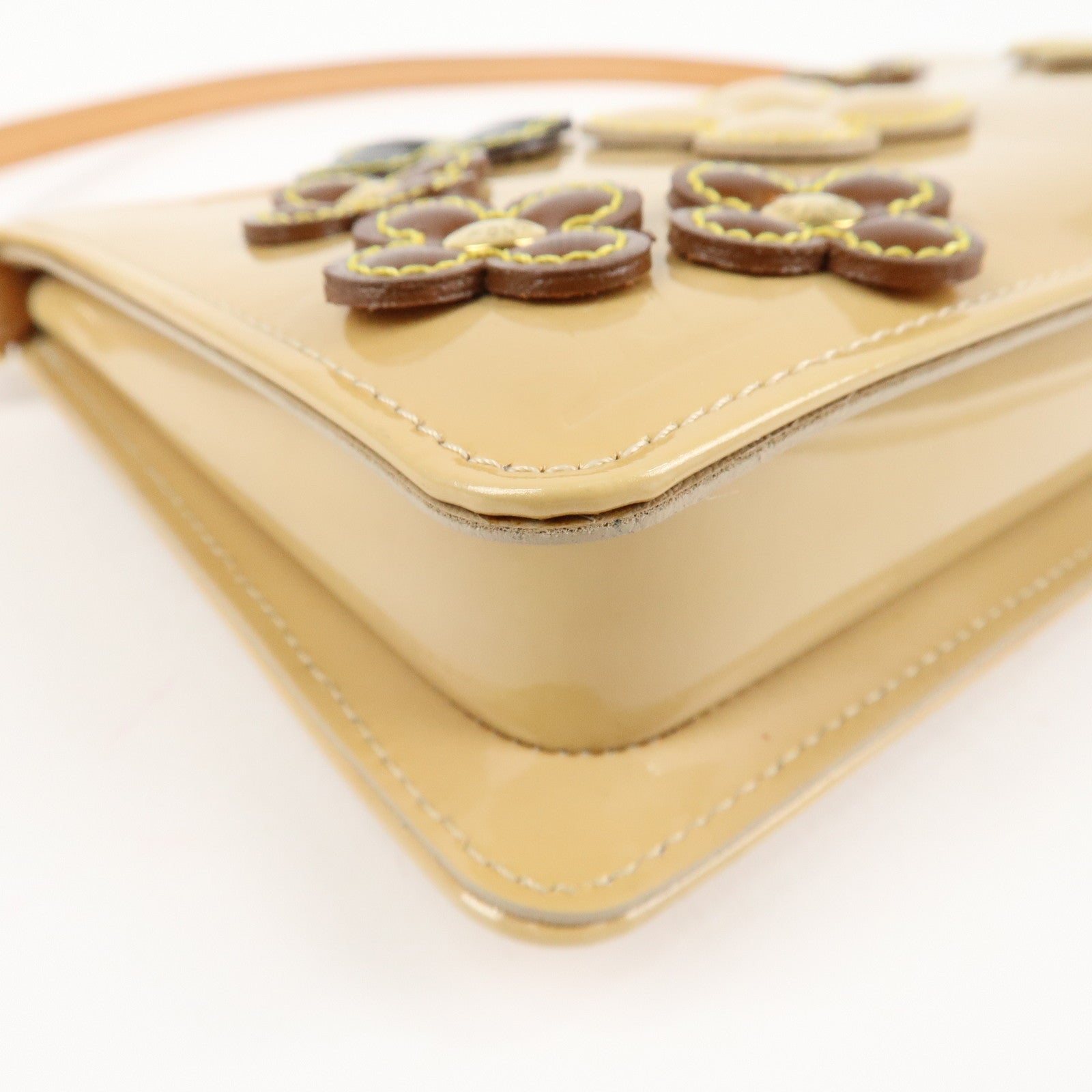 Louis Vuitton Monogram Vernis Flower Lexington Hand Bag M92246 Used