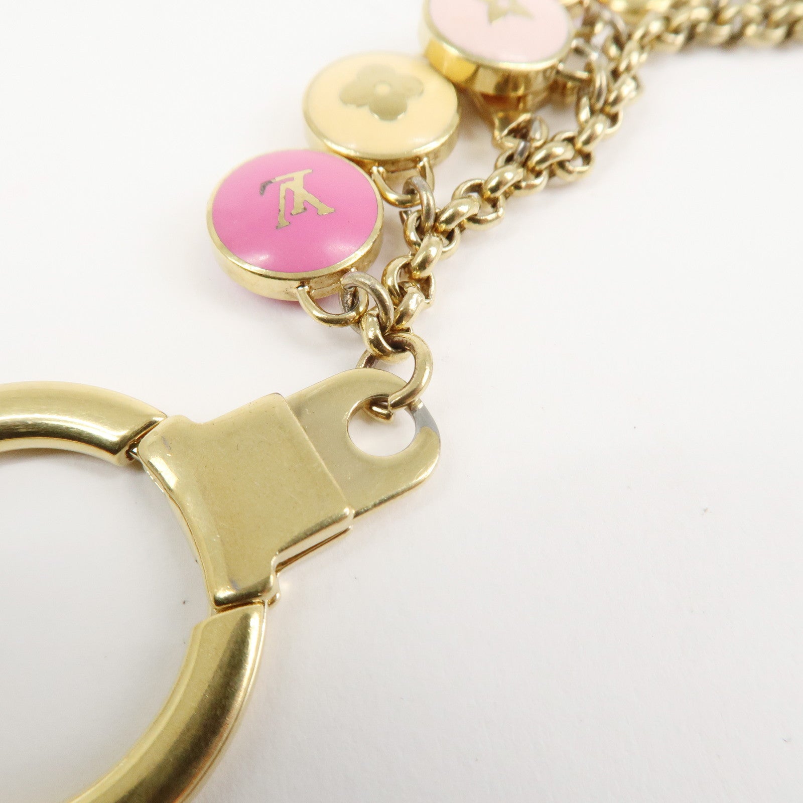 Louis Vuitton Porte Cles Chaine Pastille Bag Charm M65380 Used