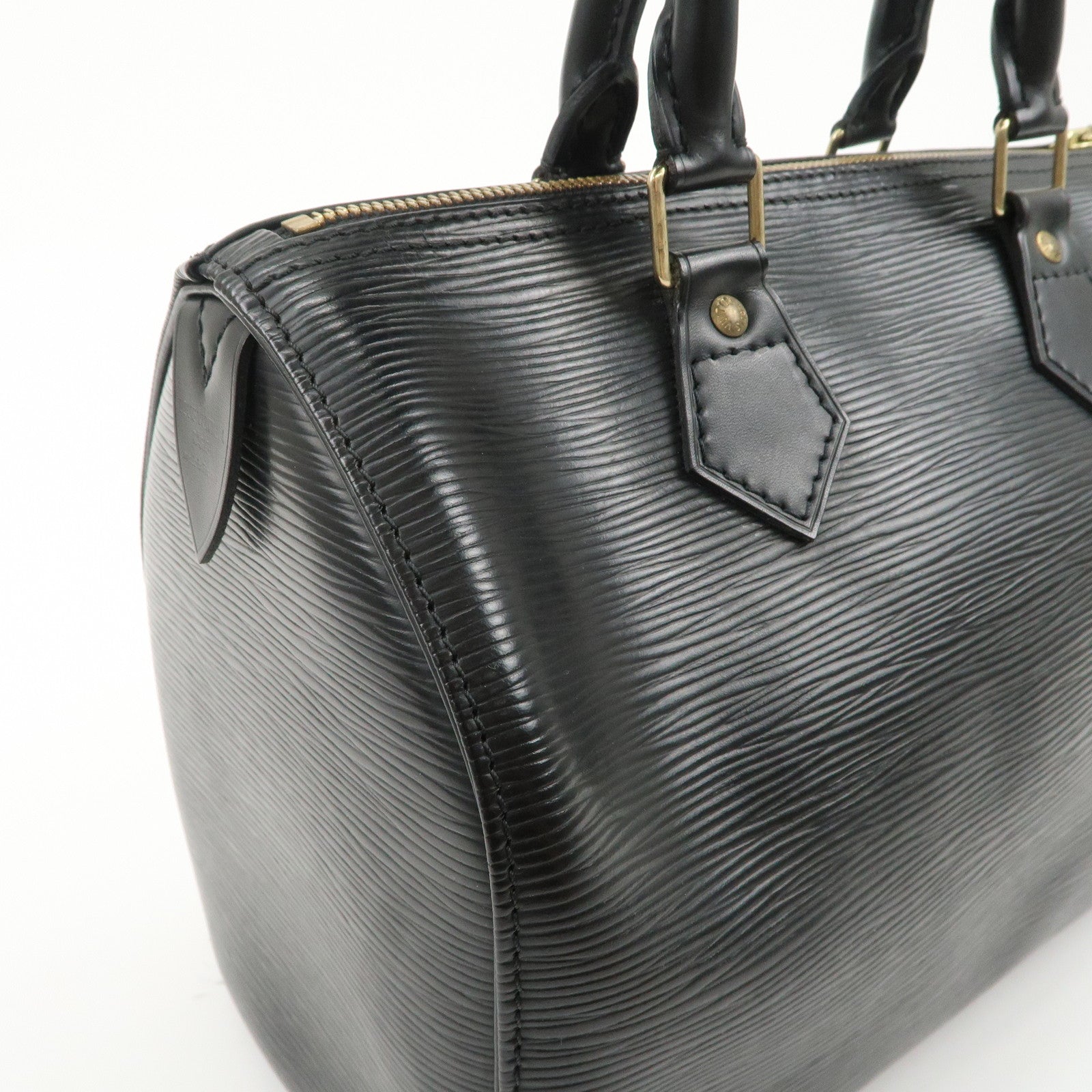 Louis Vuitton Epi Speedy 25 Boston Bag Hand Bag Noir Black M43012 Used