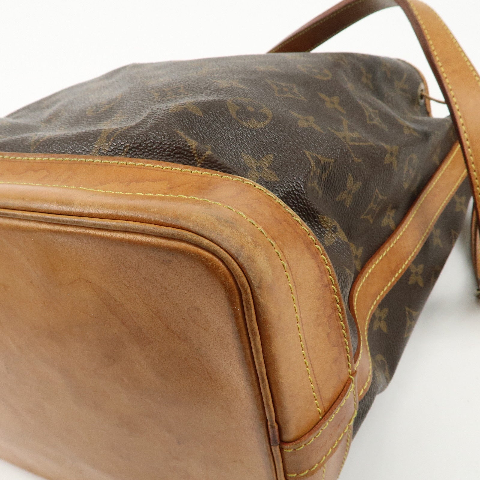 Louis Vuitton Monogram Noe Shoulder Bag Hand Bag Brown M42224 Used