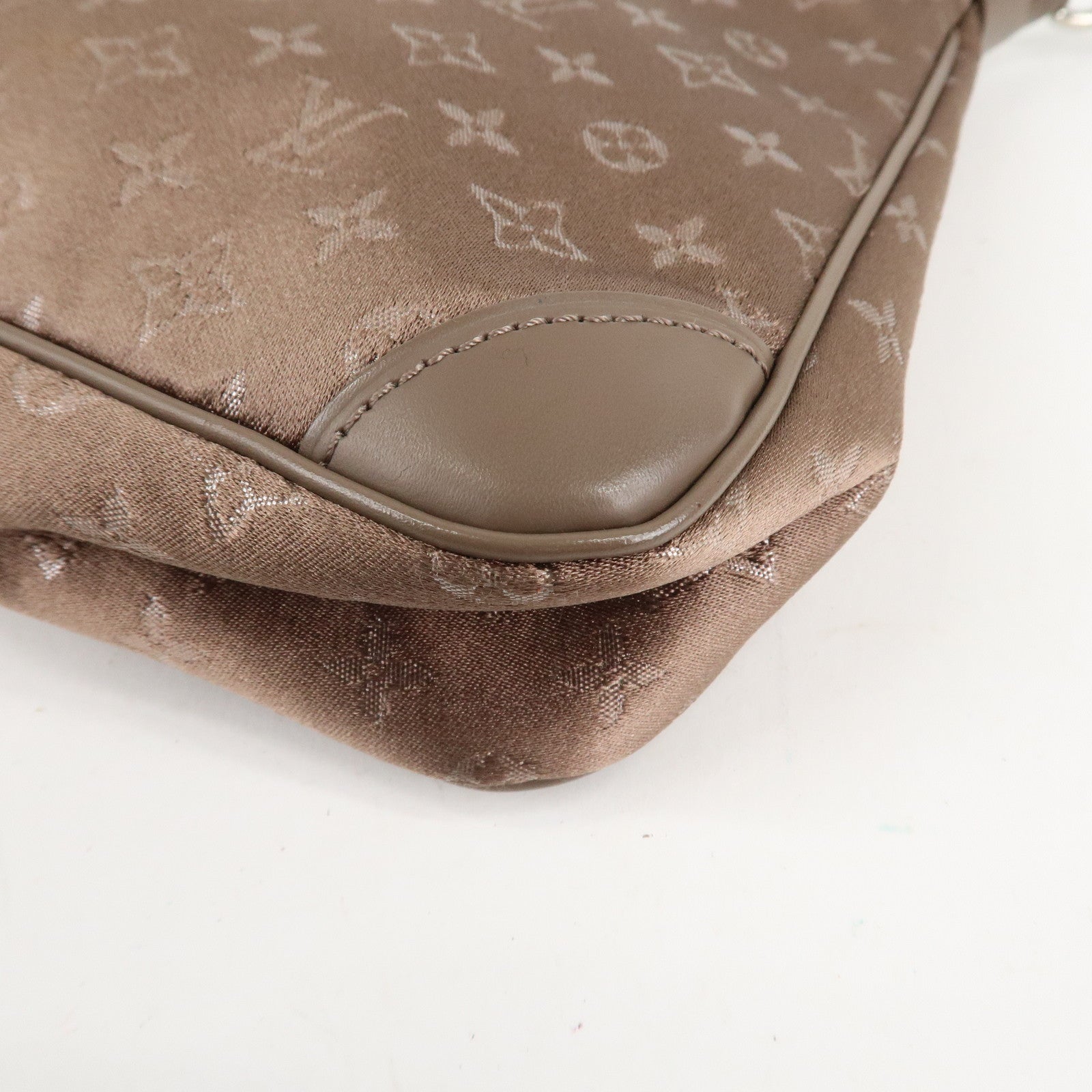 Louis Vuitton Monogram Satin Little Boulogne Hand Bag M92143 Used