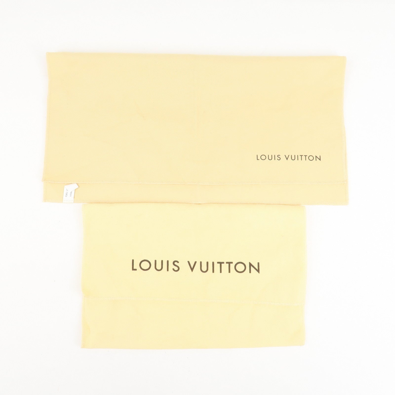 Louis Vuitton Set of 10 Dust Bag Storage Bag Flap Style Beige Used
