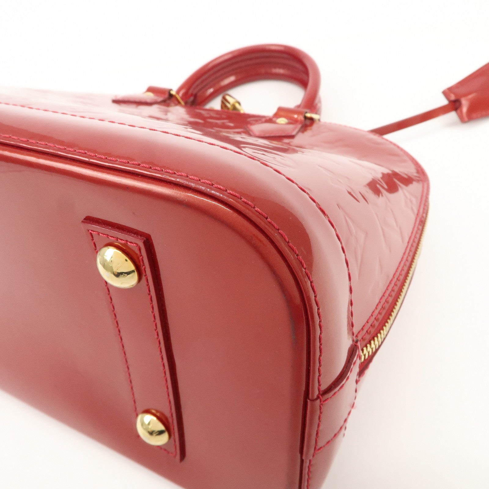 Louis Vuitton Monogram Vernis Alma PM Bag Pomme d'Amour M90096 Used