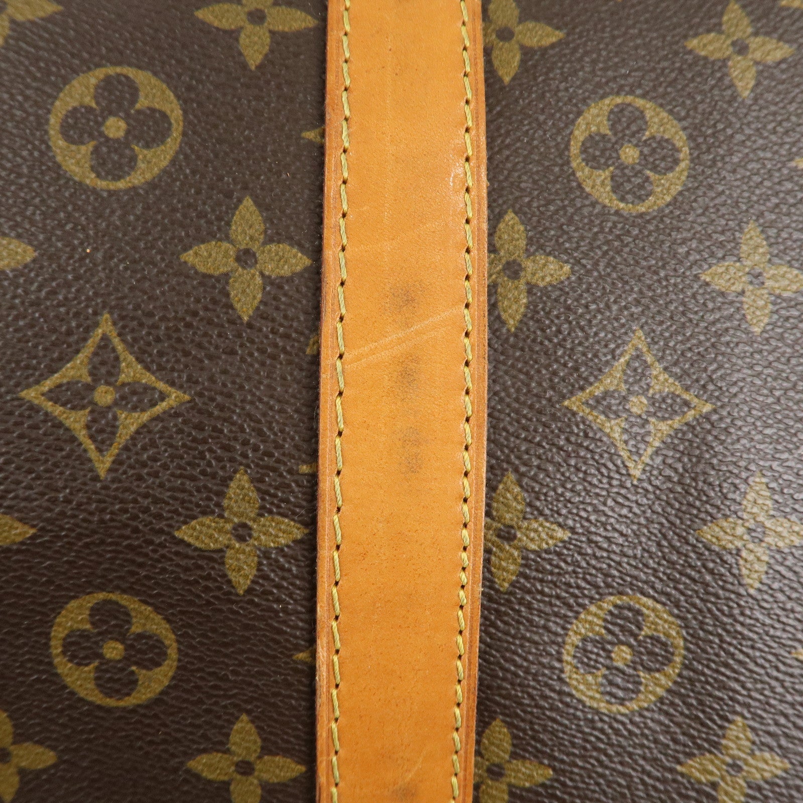Louis Vuitton Monogram Sac Souple 55 Boston Bag Brown M41622 Used