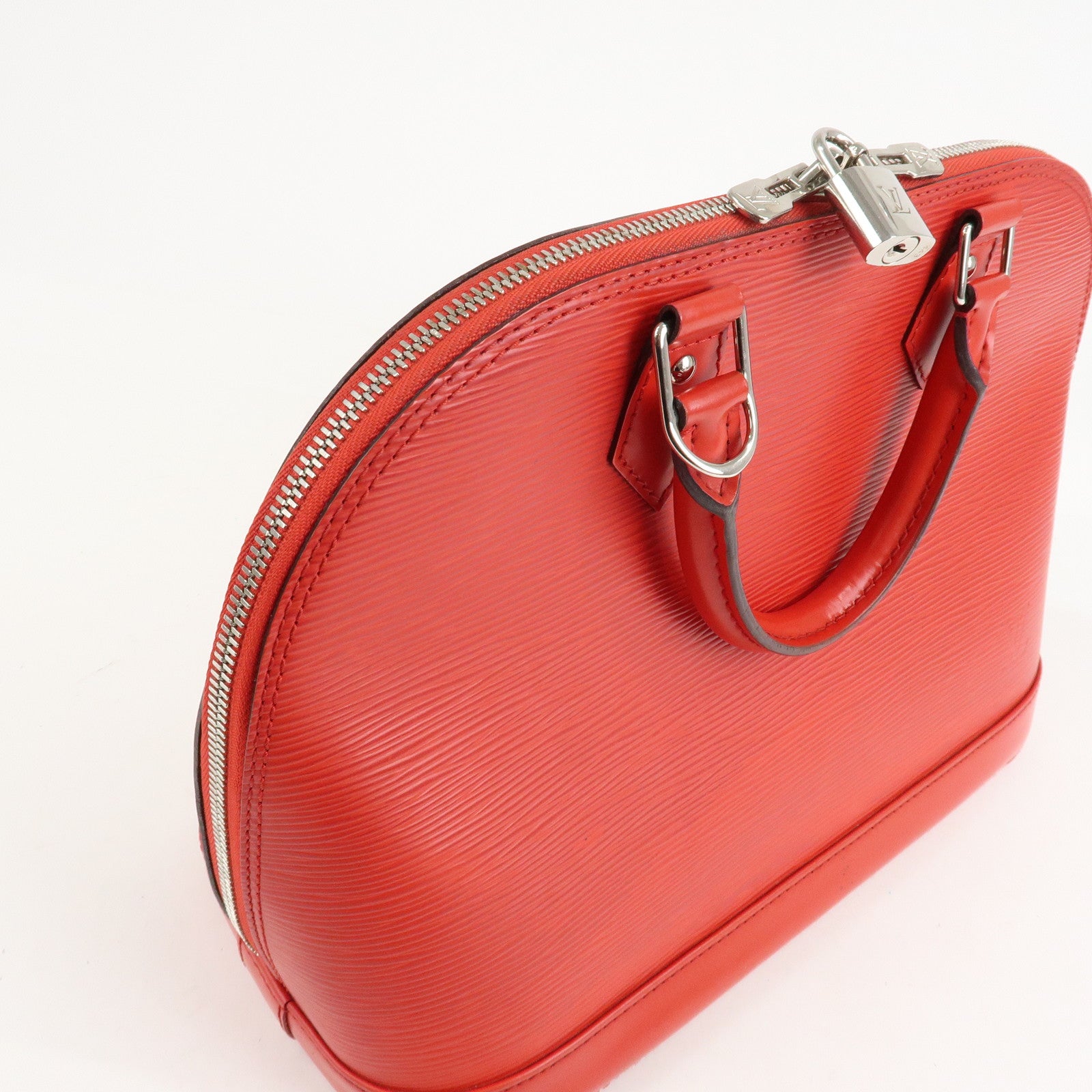 Louis Vuitton Epi Alma PM Hand Bag Coquelicot Red M41154 Used