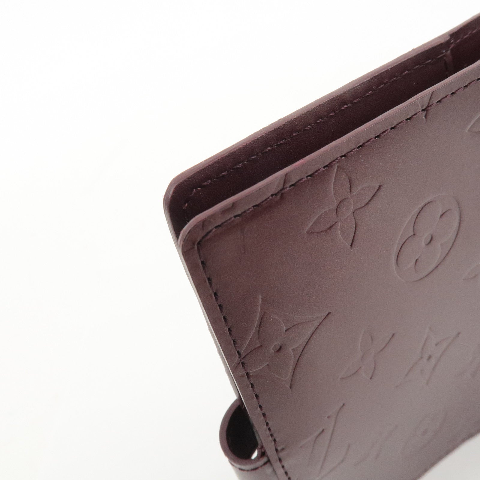 Louis Vuitton Monogram Matt Agenda PM Planner Cover Violet R20936 Used