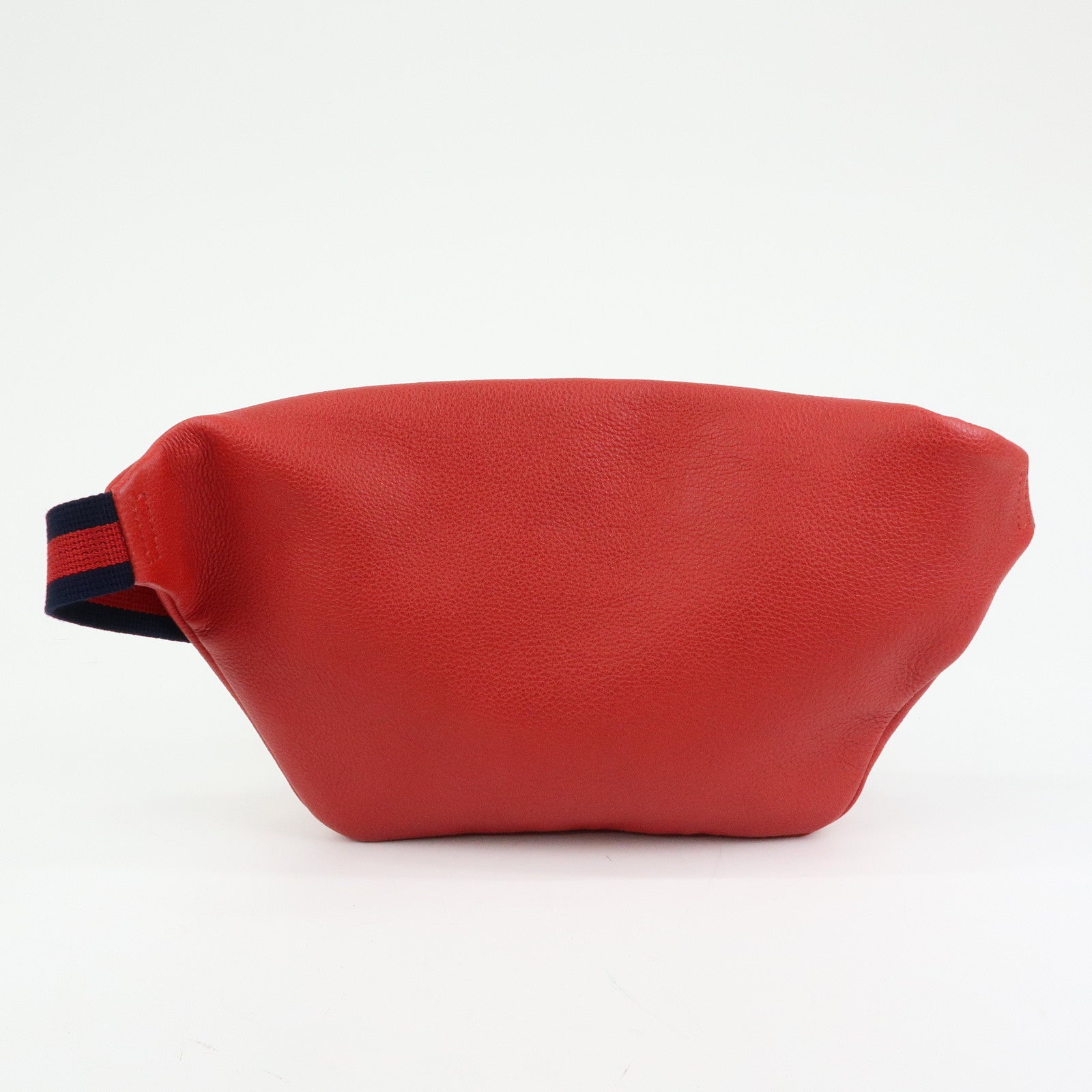 GUCCI Sherry Leather Waist Bag Crossbody Bag Red 530412