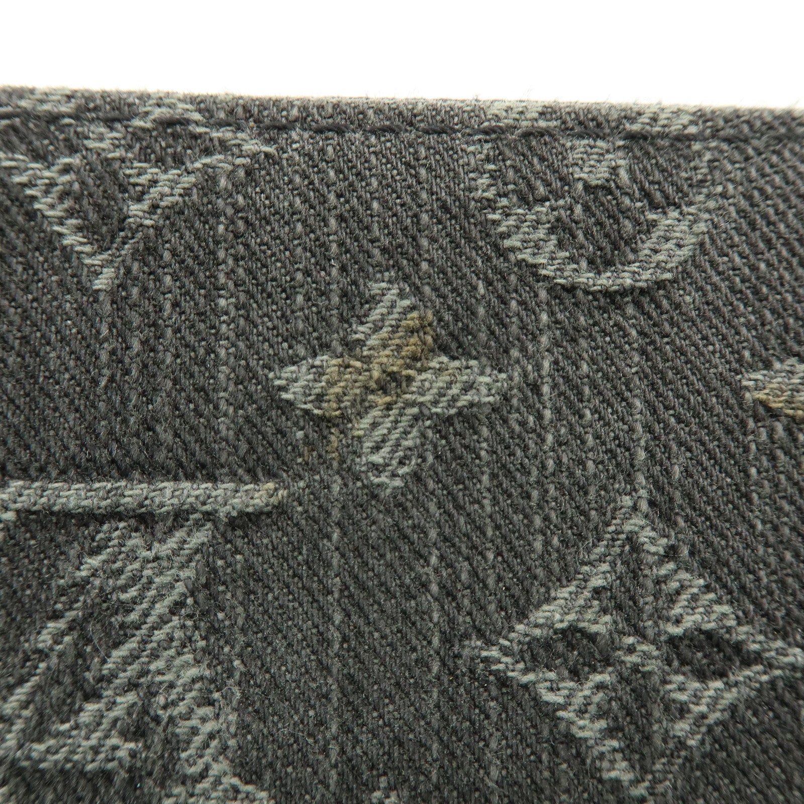 Louis Vuitton Monogram Denim Zippy Long Wallet Noir Black M95614